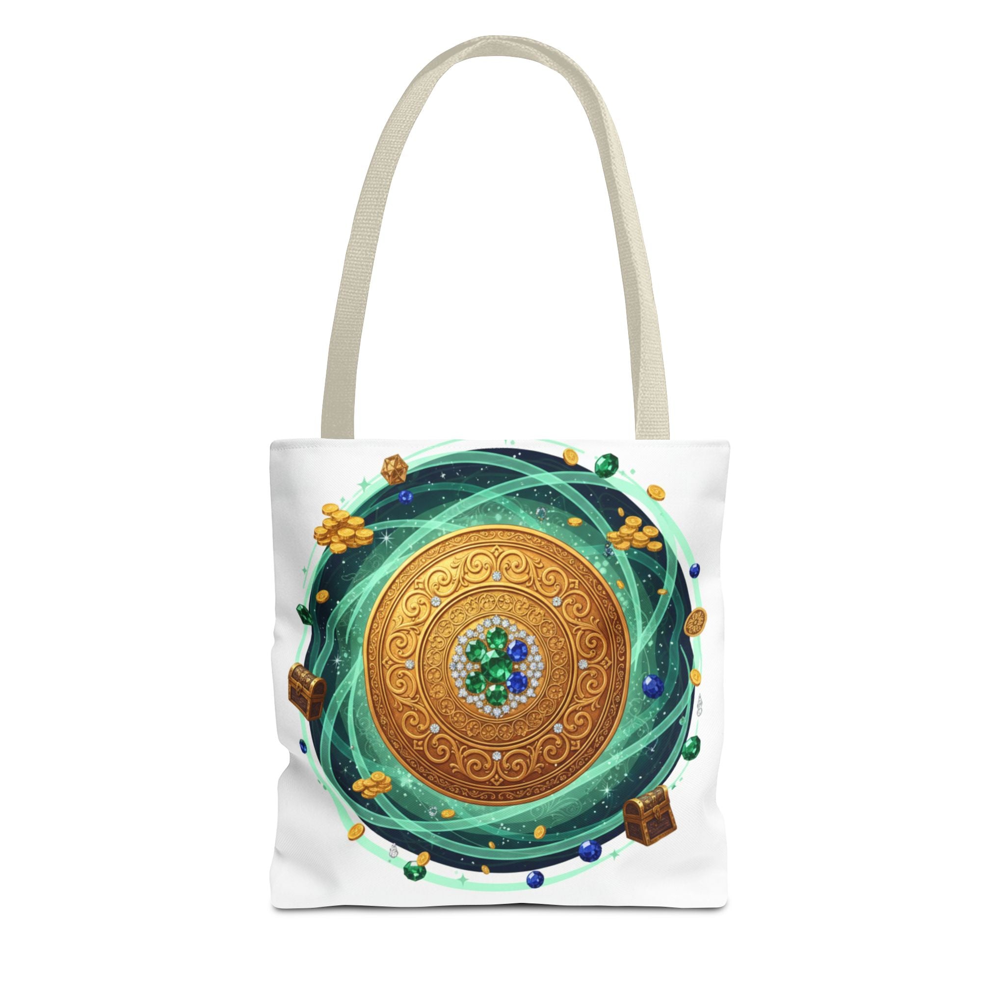 Tote Bag — Celtic Gold Shield Mandala Print Tote