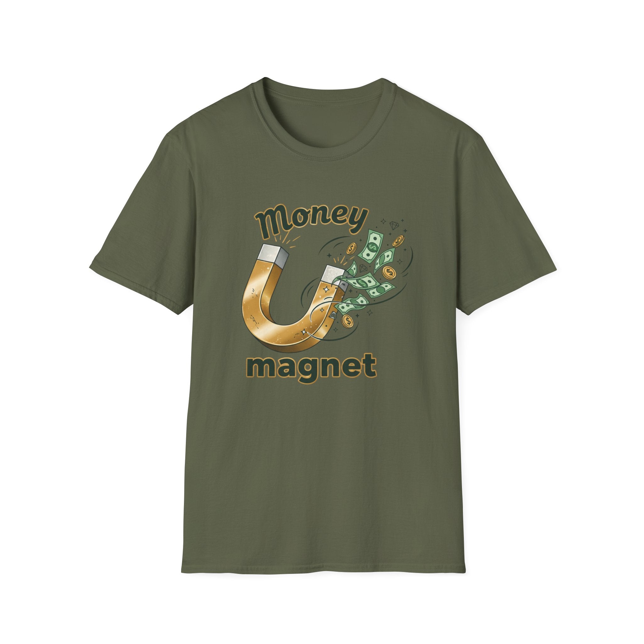 Money Magnet T-Shirt – Funny Cash Magnet Graphic Tee