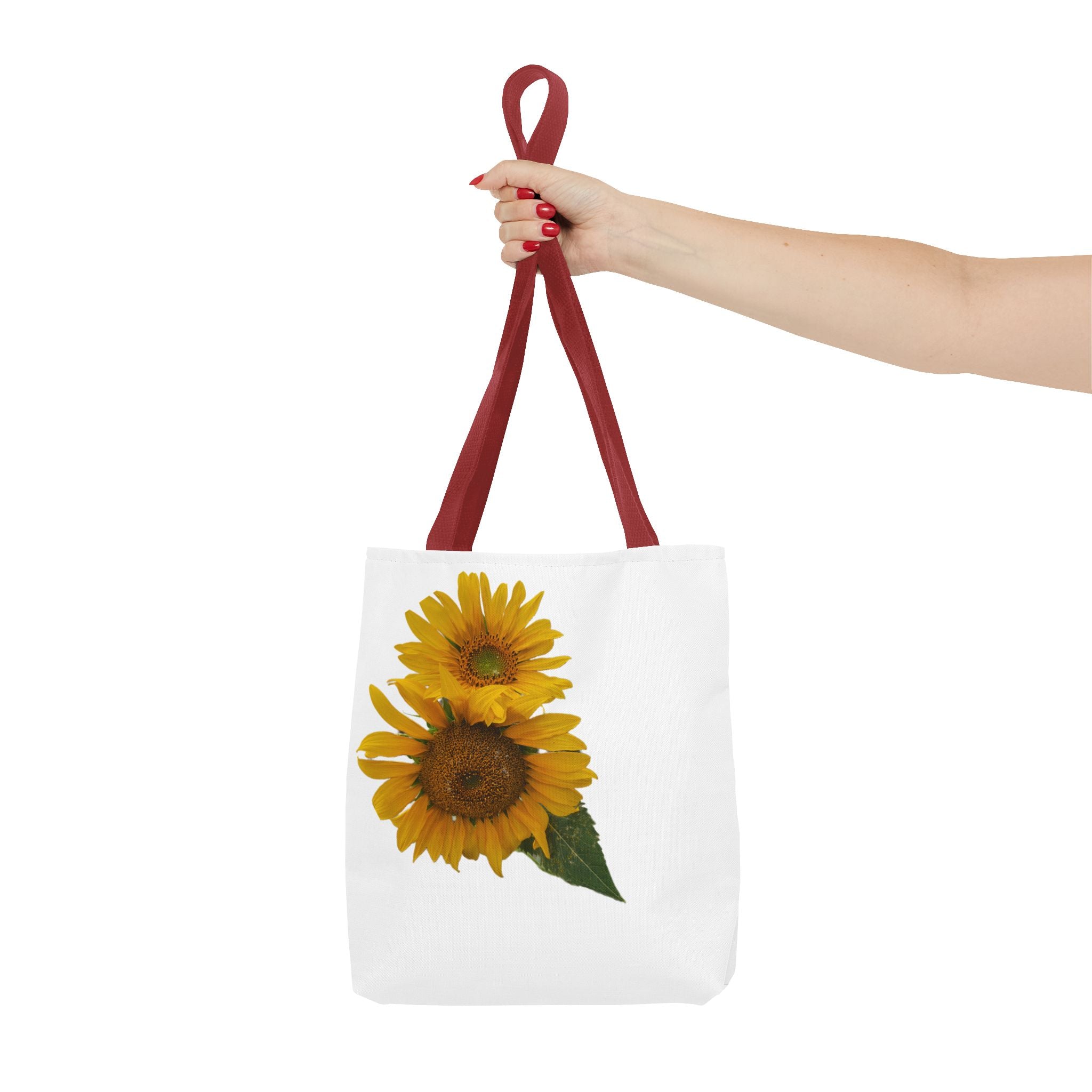 Sunflower Tote Bag — Bright Floral All-Over Print Shopping Tote