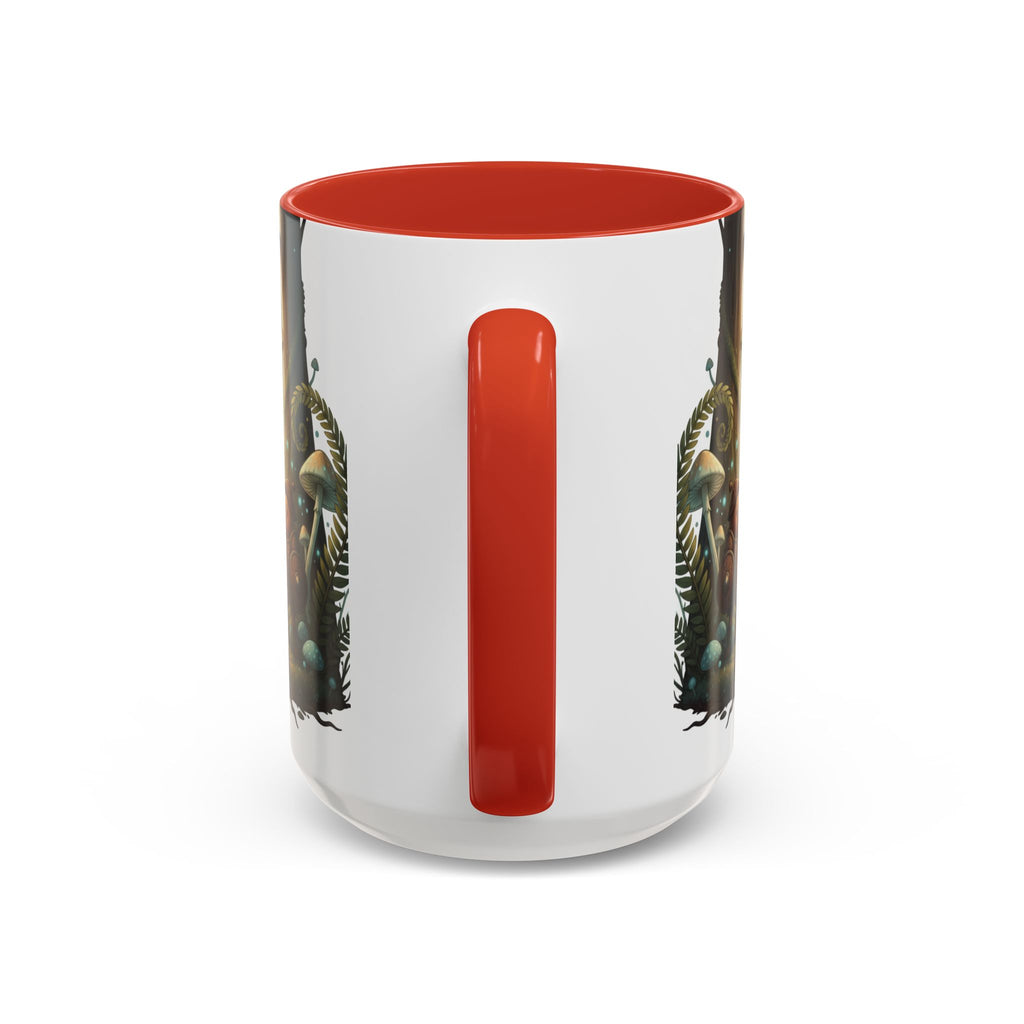 Whimsical Forest Mushroom Mug — Cute Woodland Gnome Coffee Cup