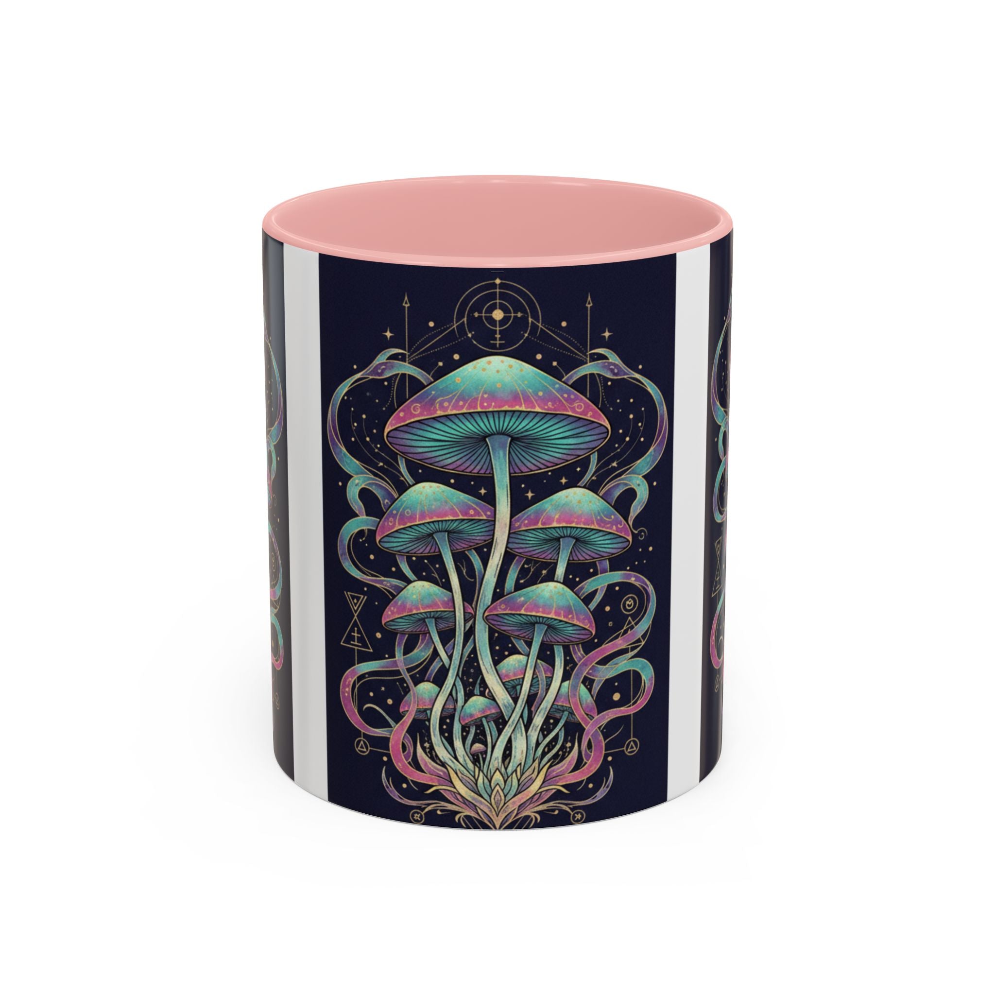 Mystical Mushroom Coffee Mug — Psychedelic Nature Art Accent Mug