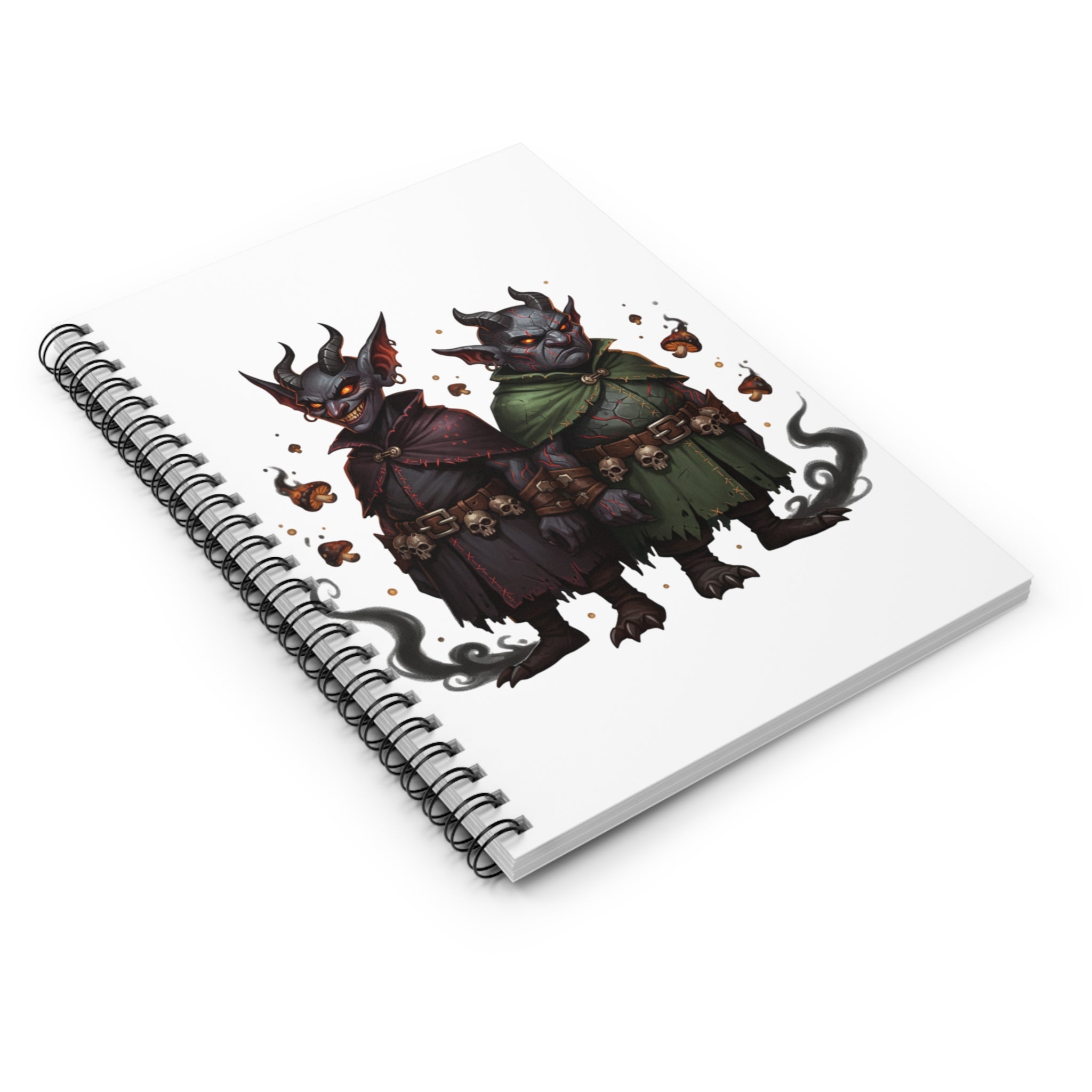 Demonic Goblin Duo Spiral Notebook — Fantasy Sketch Journal