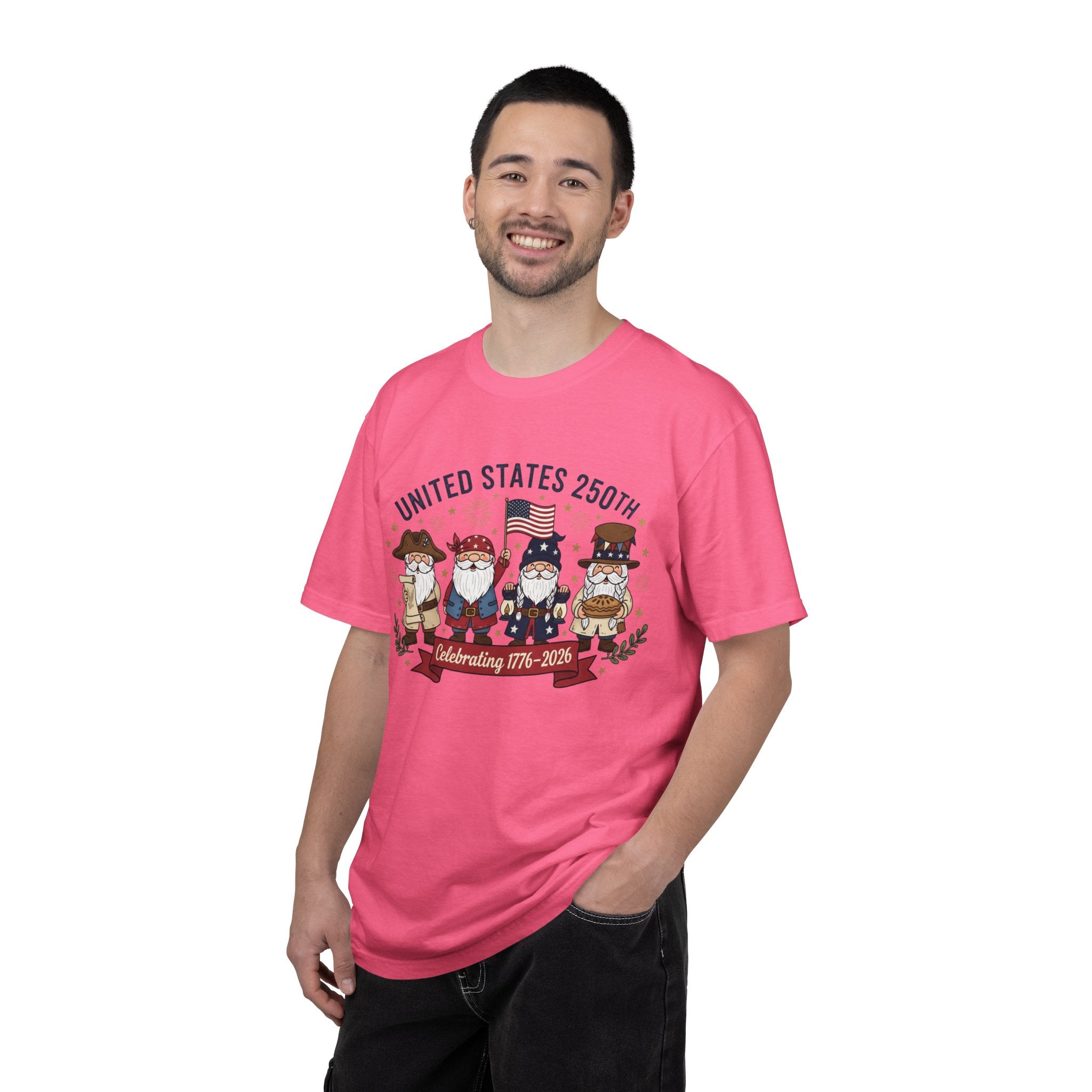 United States 250th Celebration T-shirt | Colonial Characters, 1776–2026