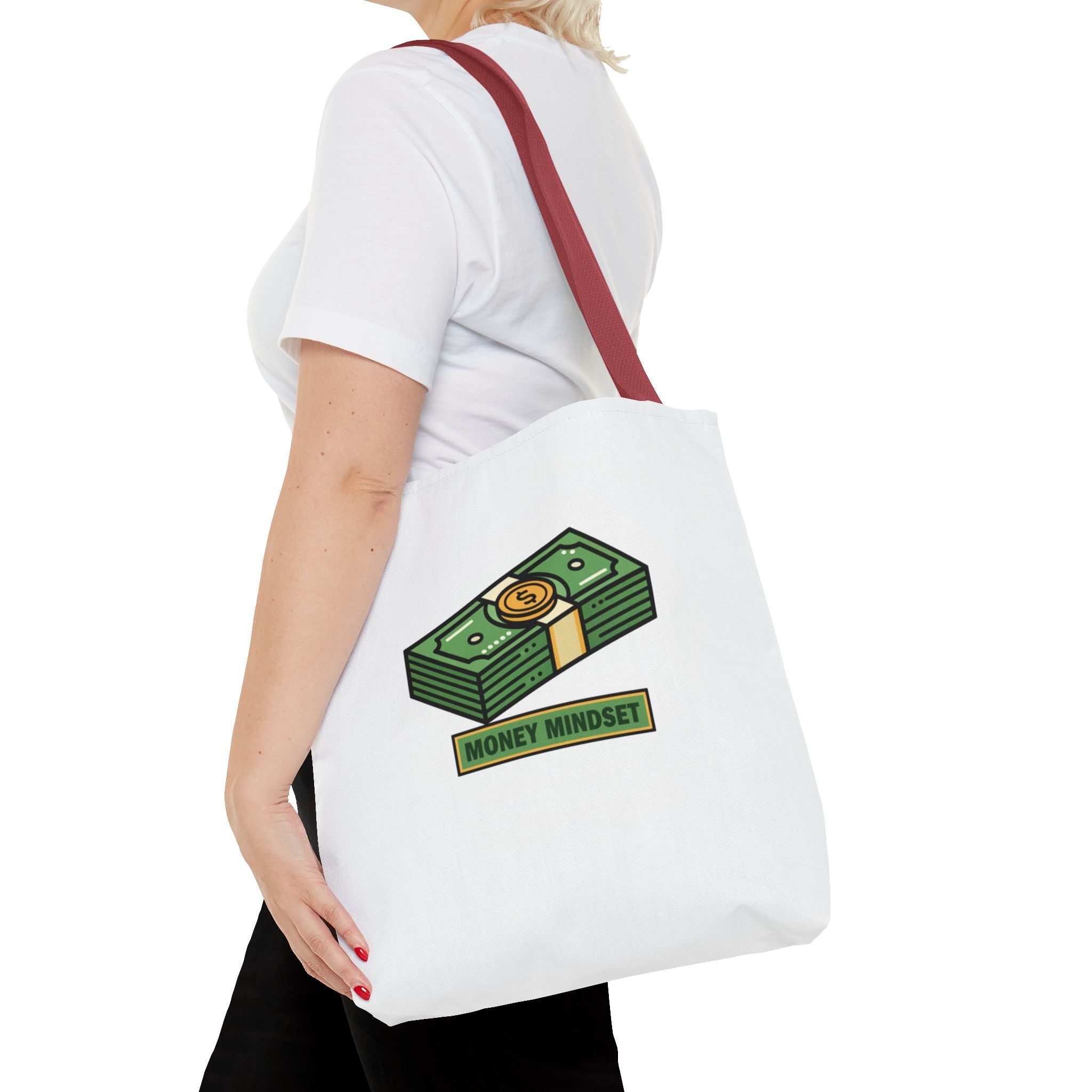 Money Mindset Tote Bag — Cash Stack Graphic Eco Shopper