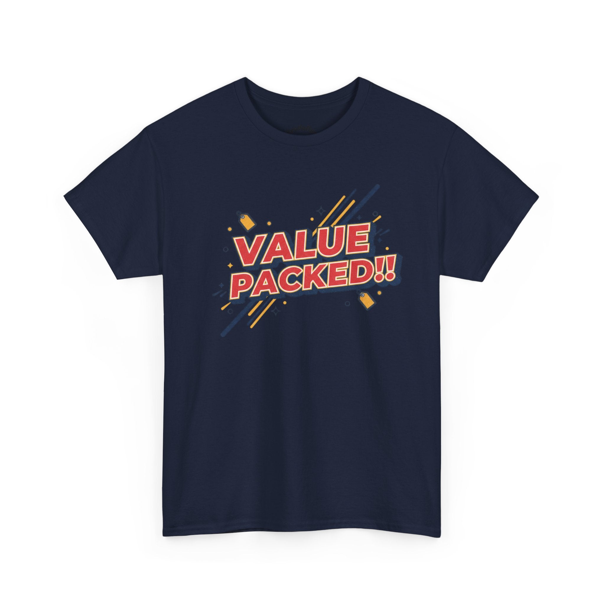 Value Packed! Graphic Tee — Retro Comic Style Casual T‑Shirt