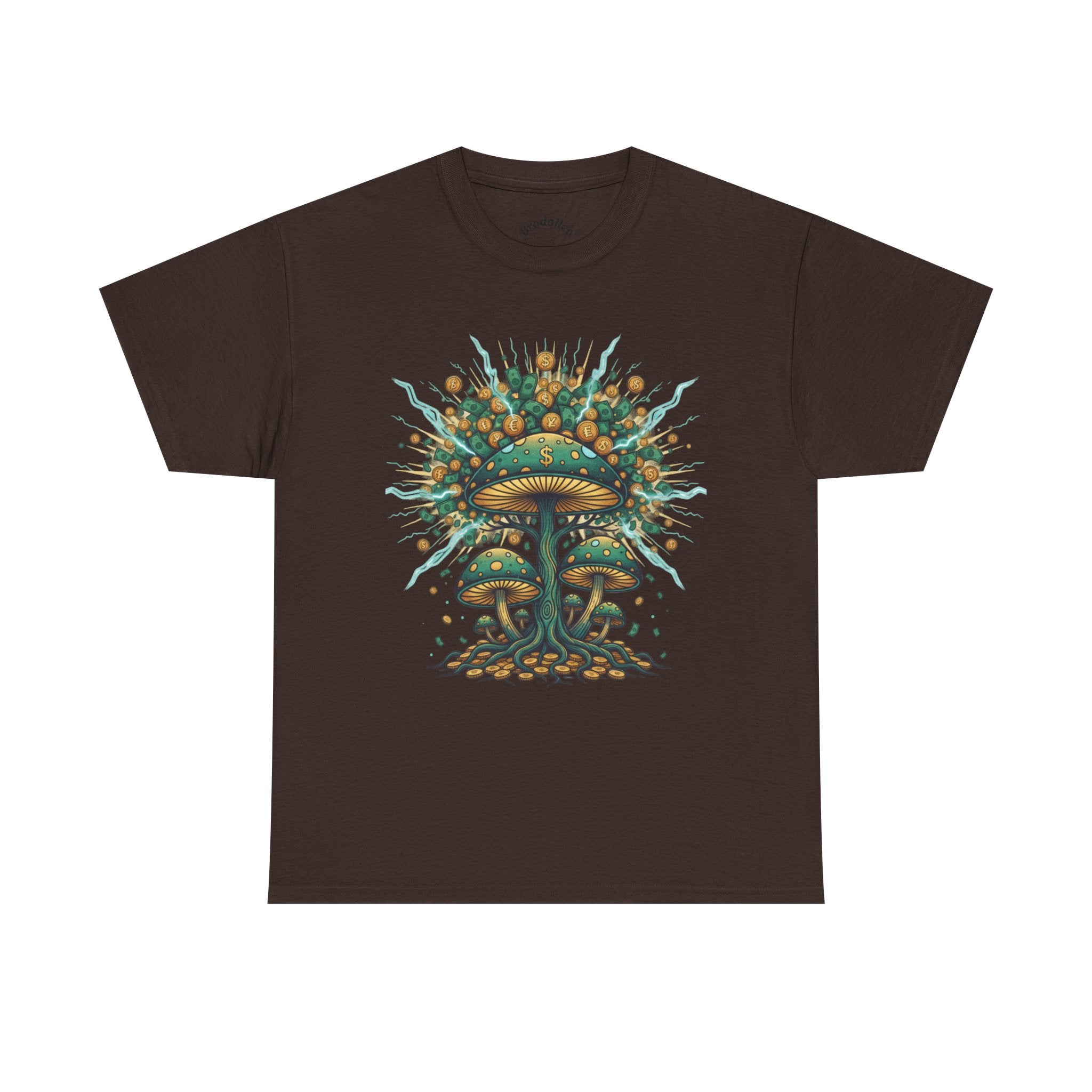 Mushroom Tree Graphic Tee — Psychedelic Nature Art T-Shirt