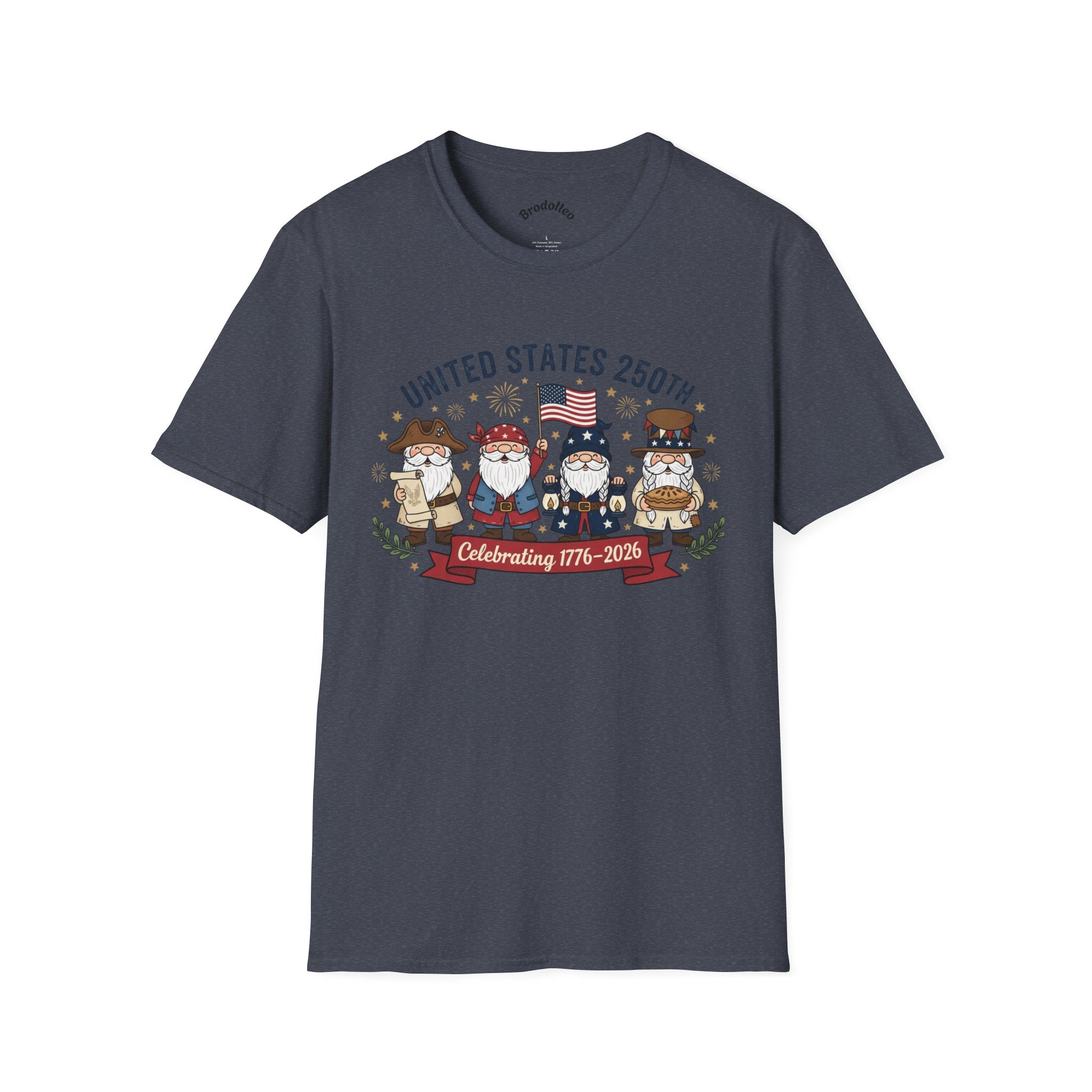 United States 250th Anniversary Patriotic Gnome T-Shirt – Celebrating 1776–2026