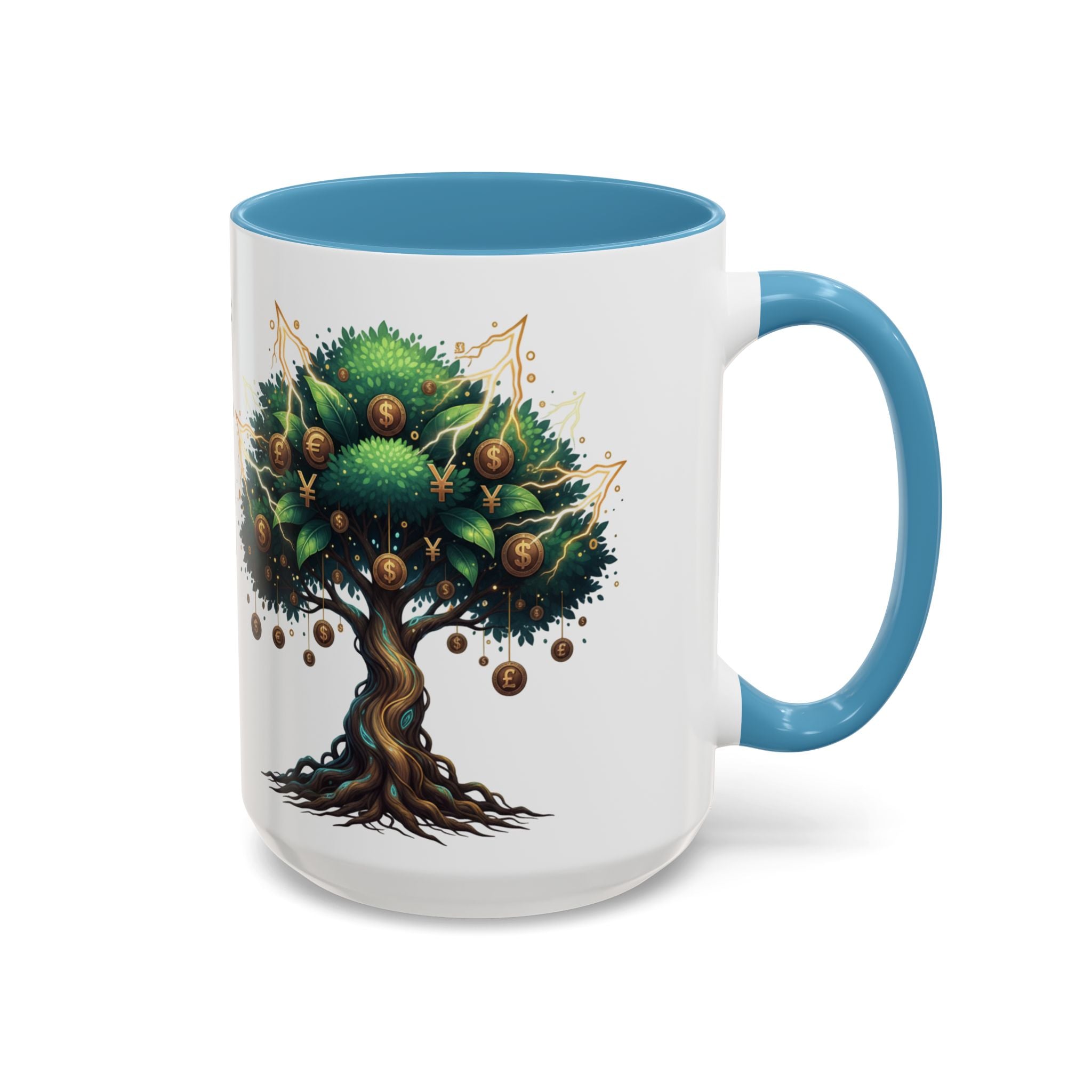 Accent Mug — Money Flows to Me Tree of Abundance Coffee Cup (11/15oz)