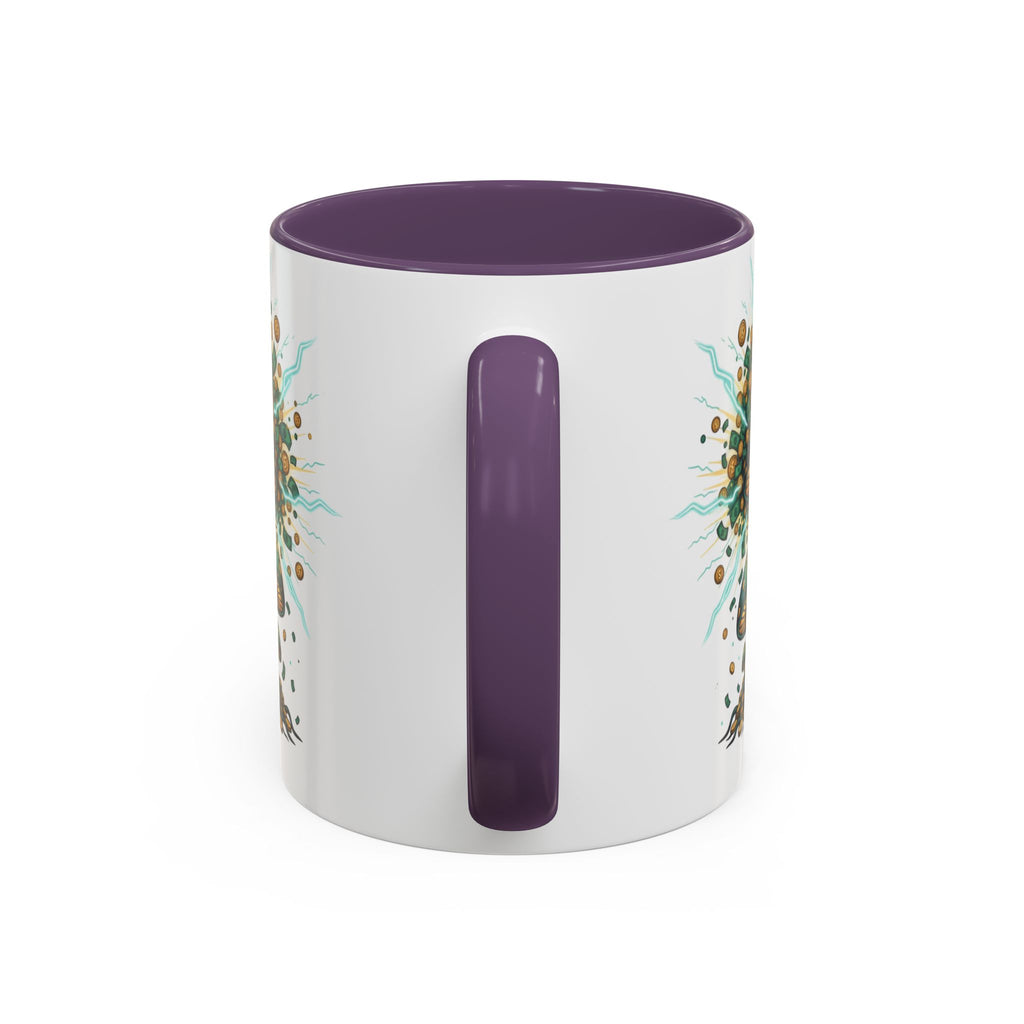 Accent Coffee Mug — 'Money Flows to Me Freely' Mushroom Abundance Design (11/15oz)