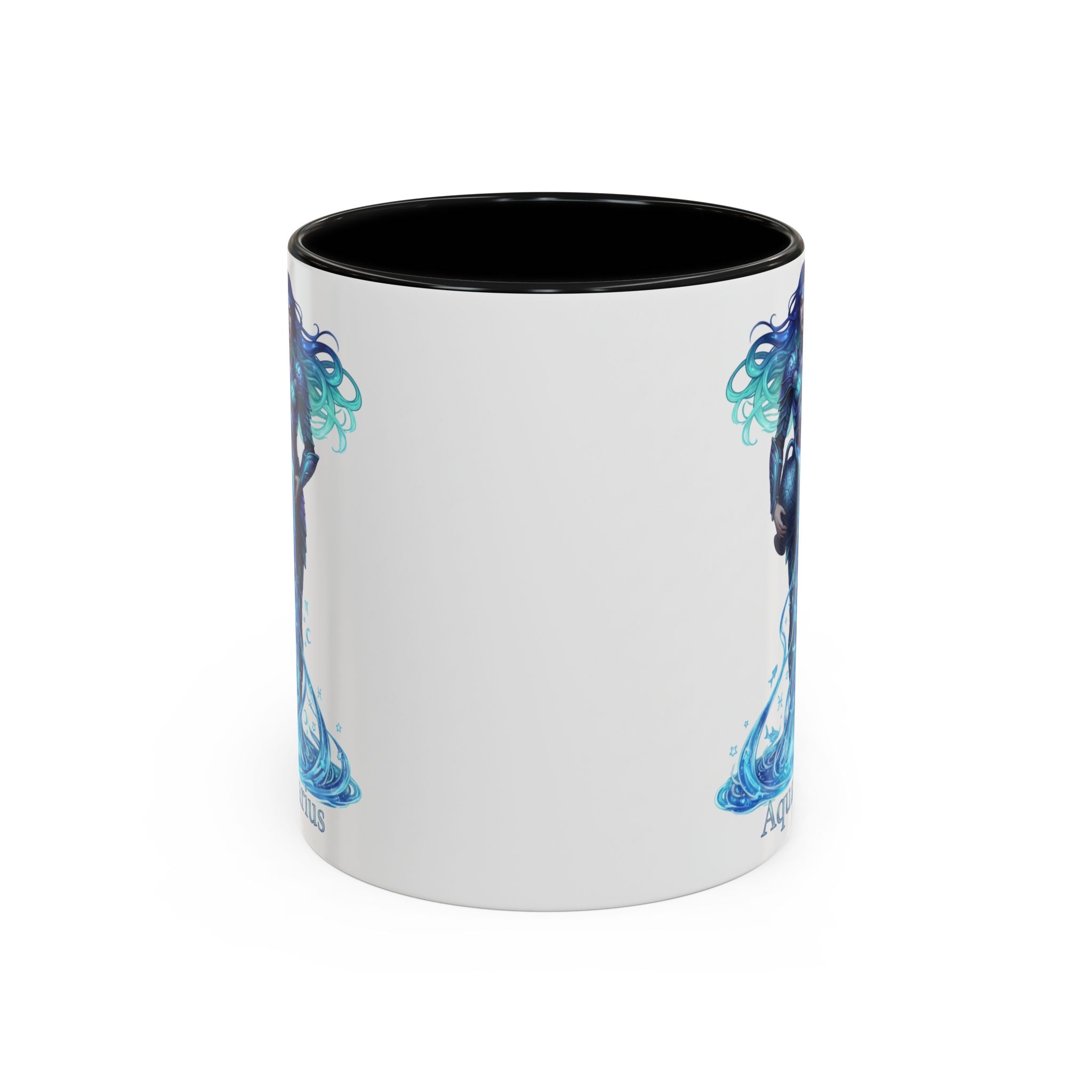 Aquarius Zodiac Coffee Mug — Water Bearer Astrology Accent Mug