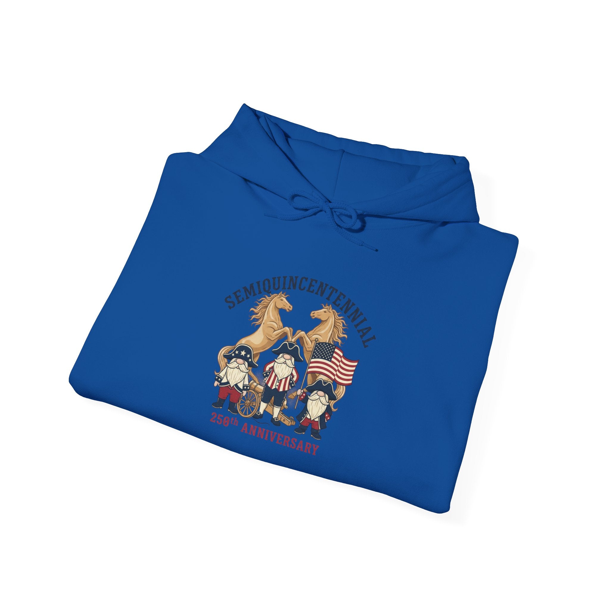Centennial Gnome Hoodie — 1776 & 2026 Patriotic Anniversary Sweatshirt