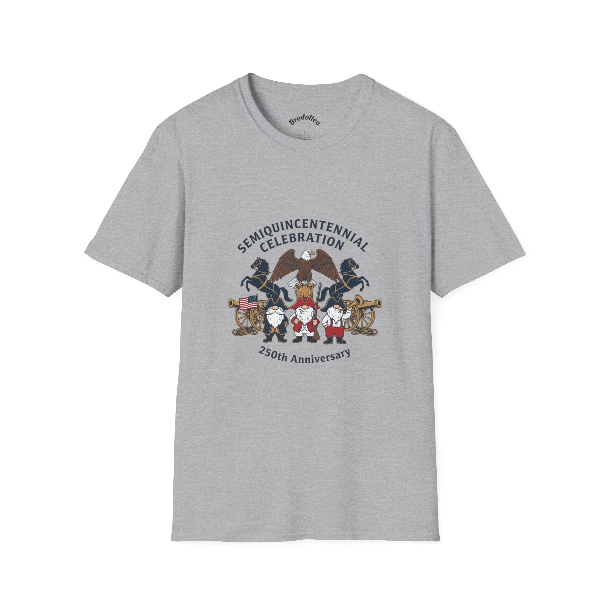 Semiquincentennial 250th Anniversary T-Shirt — American Flag & Fireworks Design