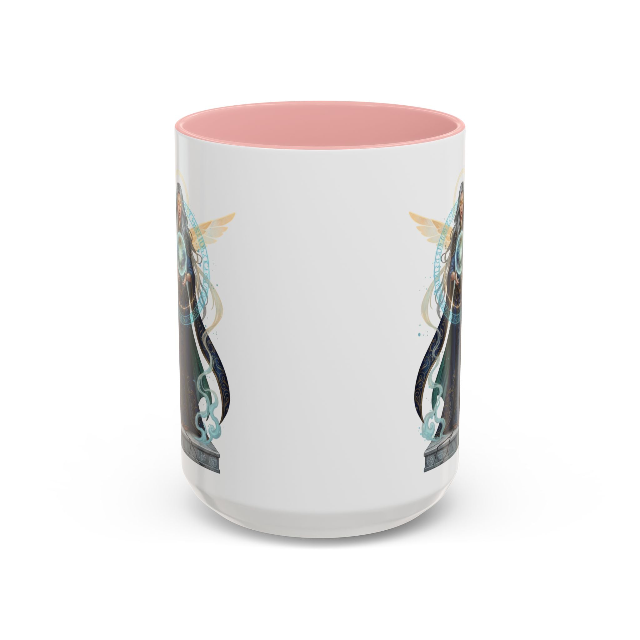 Mystic Oracle Coffee Mug — Woman with Crystal Ball Accent Mug