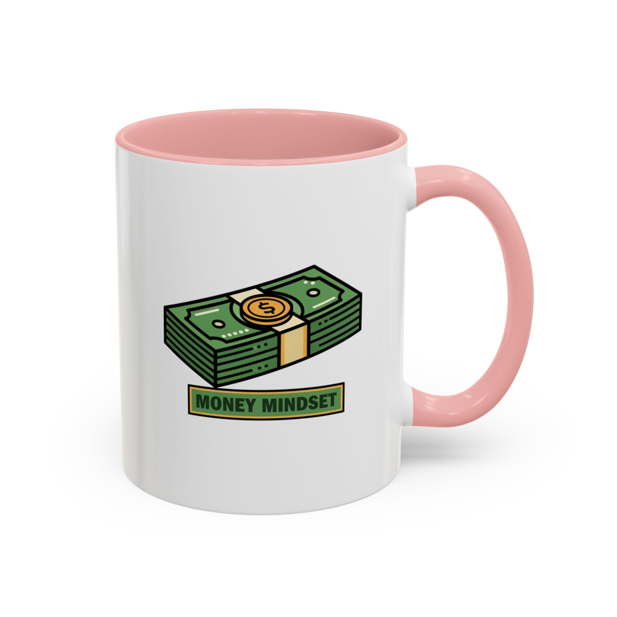 Money Mindset Coffee Mug — Stack of Cash Accent Mug (11/15oz)