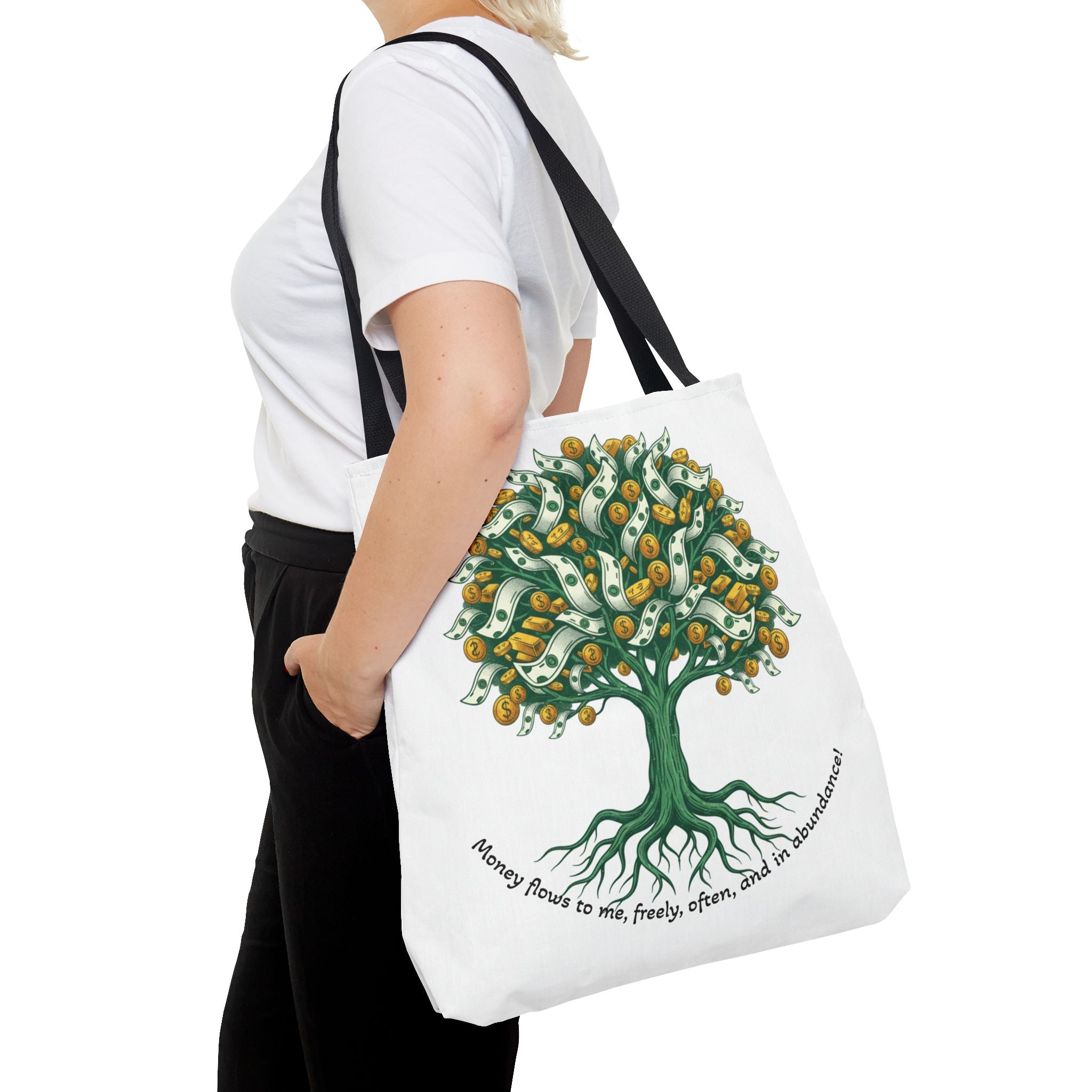 Money Tree Tote Bag — Illustrated Cash Tree Eco Shopper