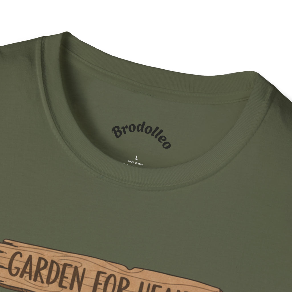 Garden Gnome T-Shirt — "Garden for Health" Cute Gardening Tee