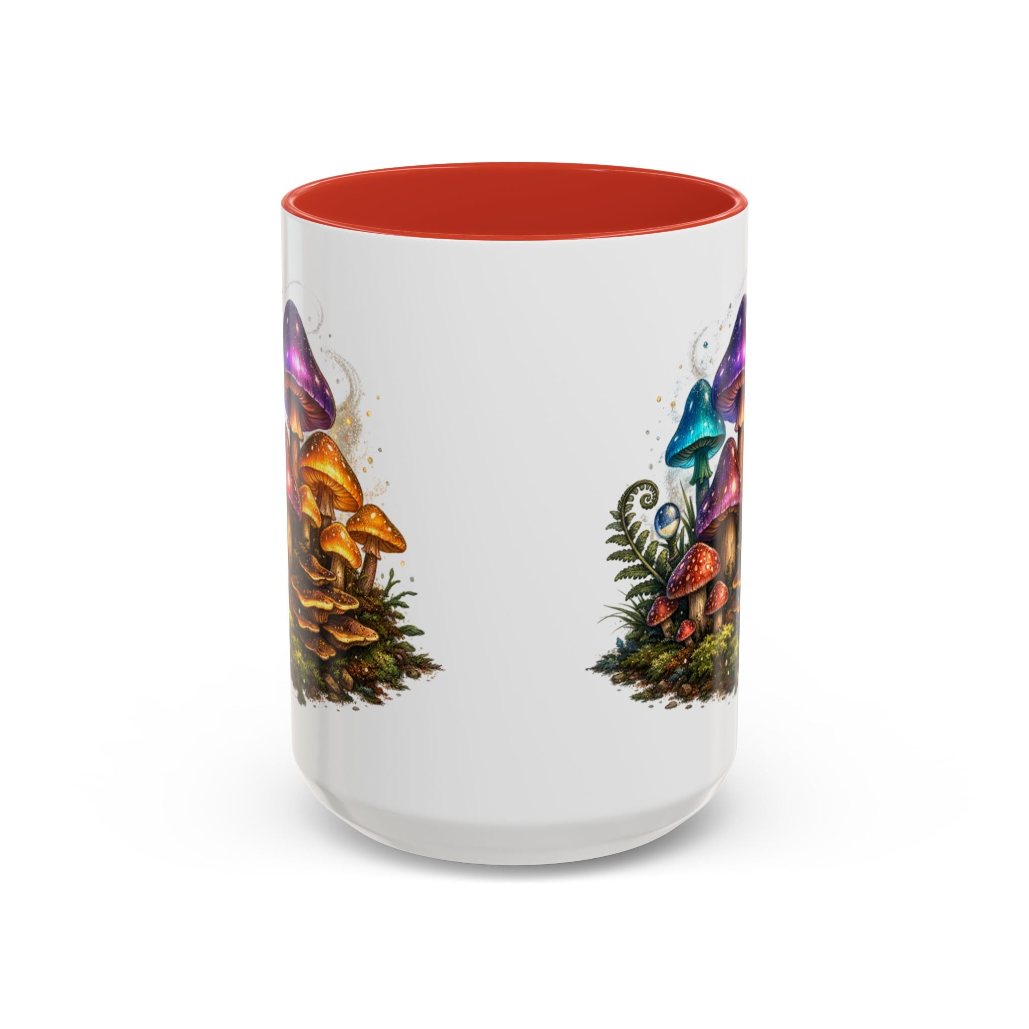 Colorful Fantasy Mushroom Coffee Mug — Accent Ceramic 11/15oz