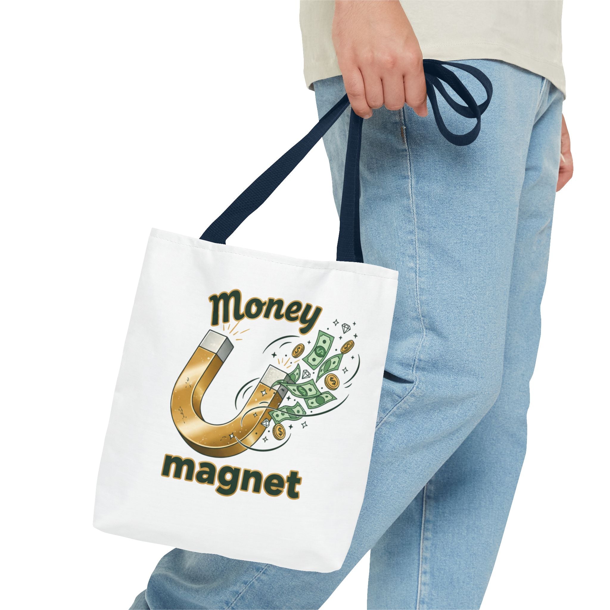 Money Magnet Tote Bag — Funny Luck & Wealth Shopping Tote