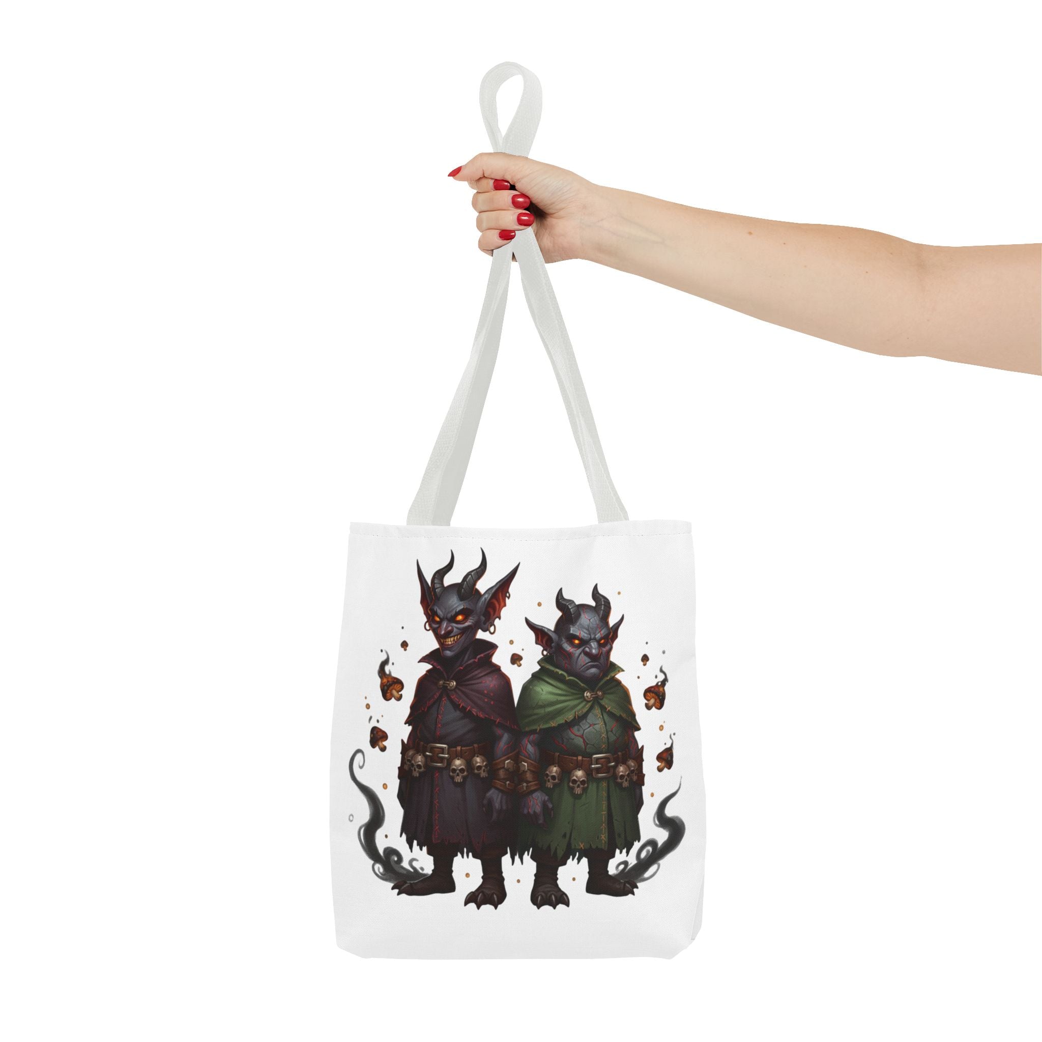 Tote Bag — Cute Dark Demon Duo Illustration Tote