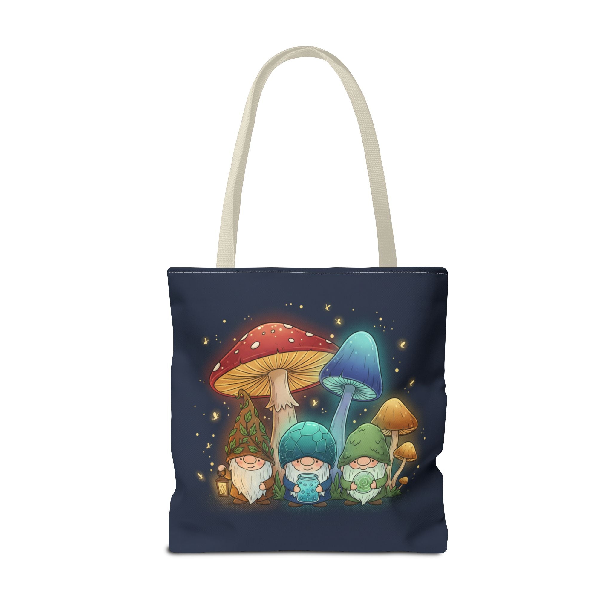 Mushroom Gnome Tote Bag — Whimsical Forest Fairycore AOP Tote