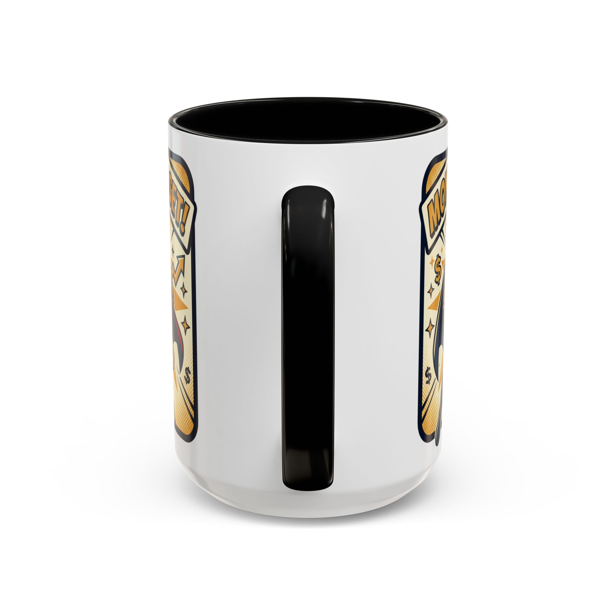 Money Mindset Coffee Mug — Motivational Superhero Design (11/15 oz)