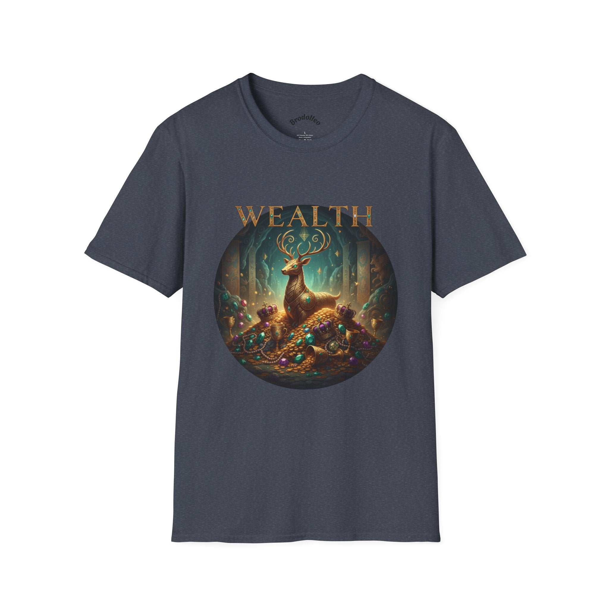 Wealth Deer Graphic T-Shirt — Mystical Forest Stag Design