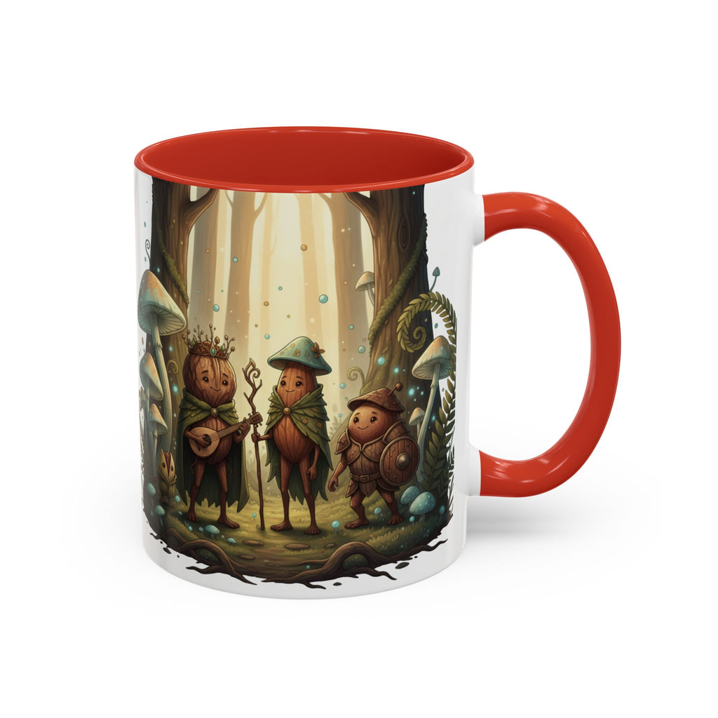 Whimsical Forest Mushroom Mug — Cute Woodland Gnome Coffee Cup