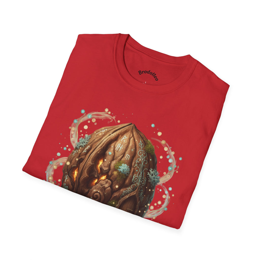 Mystic Walnut Orb T‑Shirt — Fantasy Nature Illustration