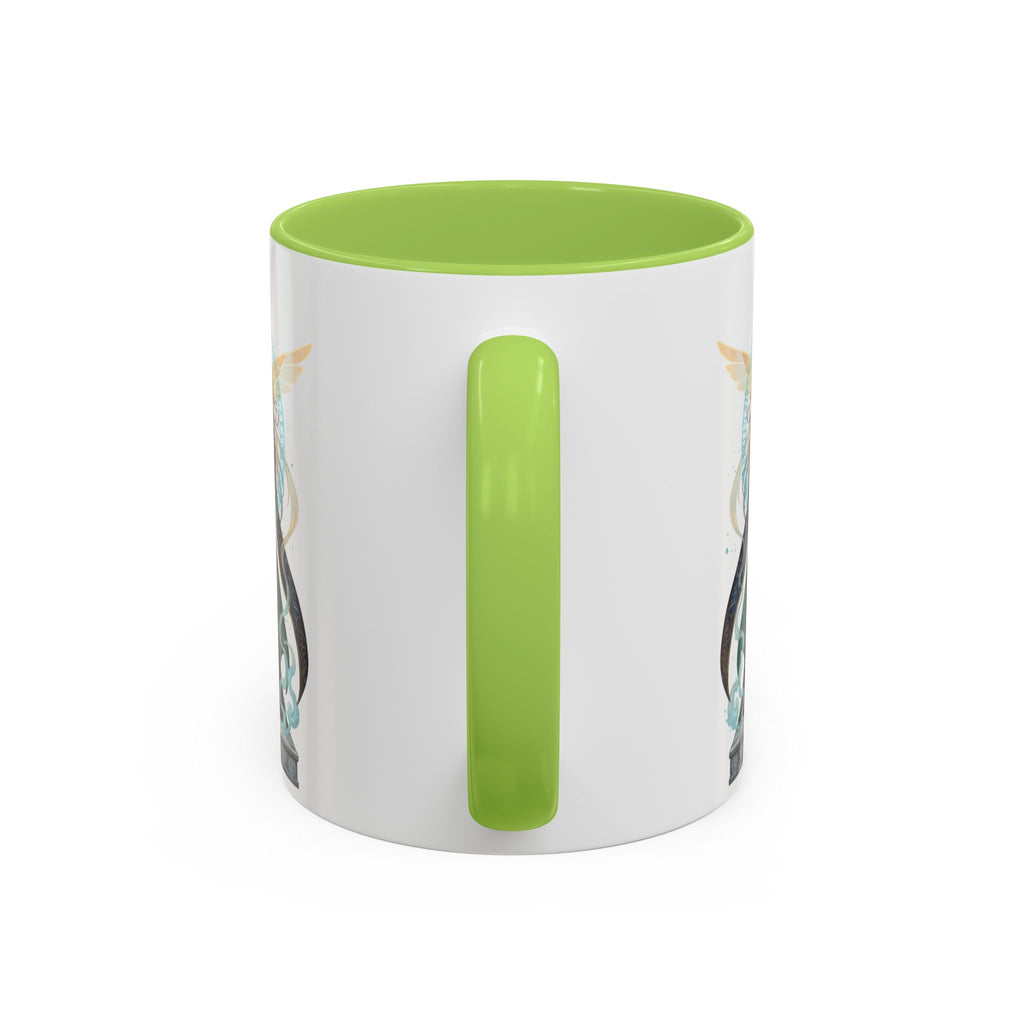 Mystic Oracle Coffee Mug — Woman with Crystal Ball Accent Mug
