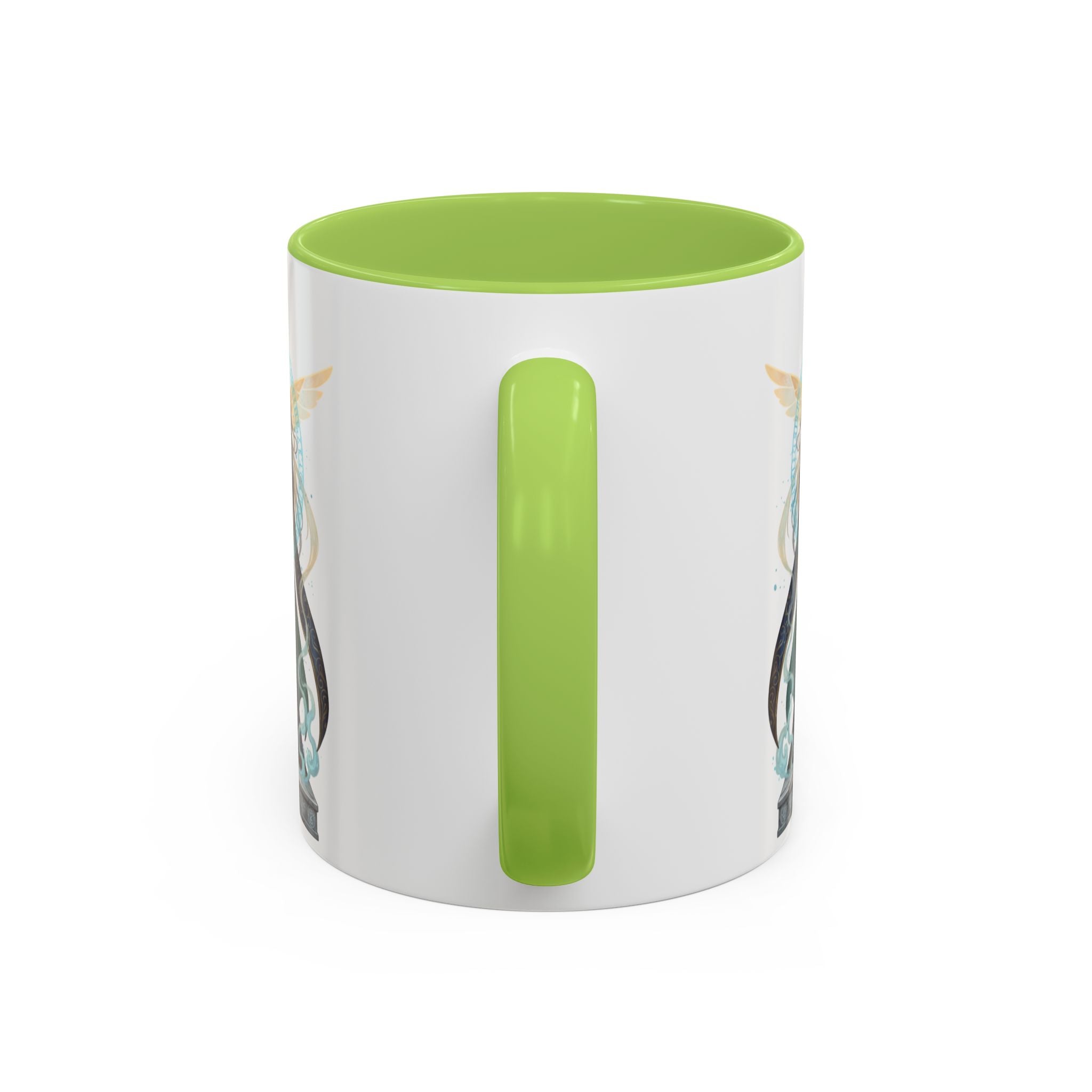 Mystic Oracle Coffee Mug — Woman with Crystal Ball Accent Mug