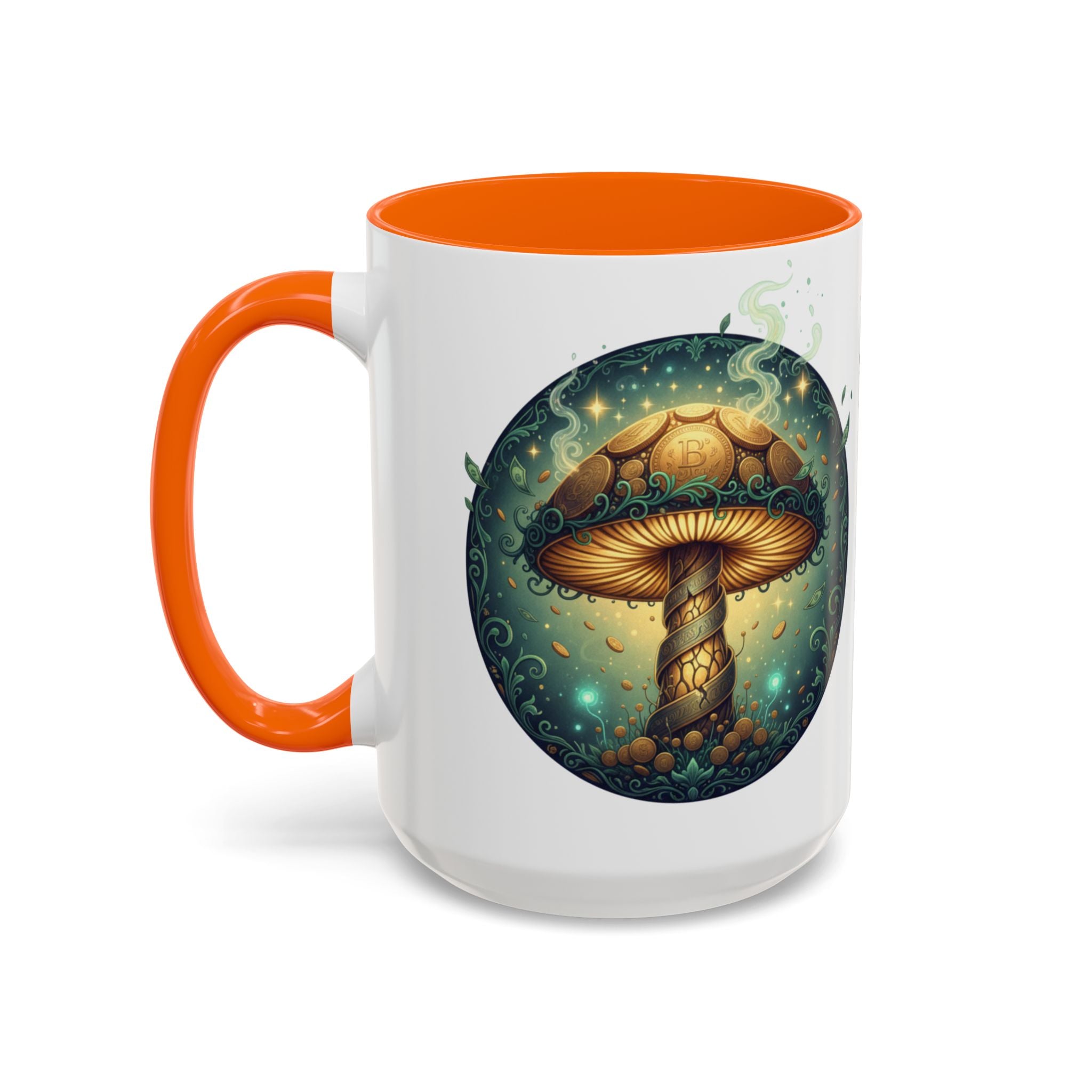 Mushroom Alchemy Coffee Mug — "Money flows to me freely, given, and in abundance" (11/15oz)