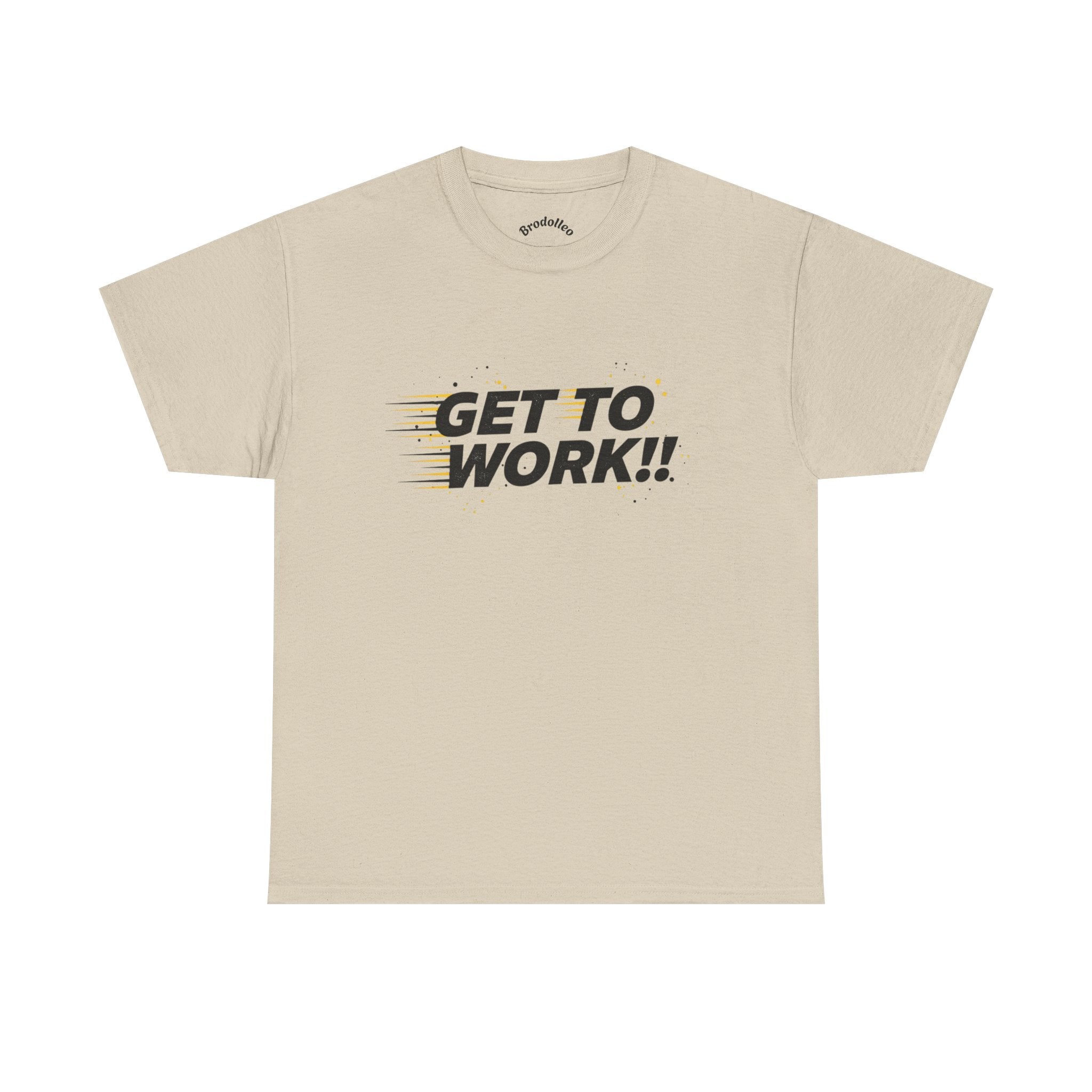 Get To Work!! T-Shirt — Motivational Retro Strike Graphic Tee