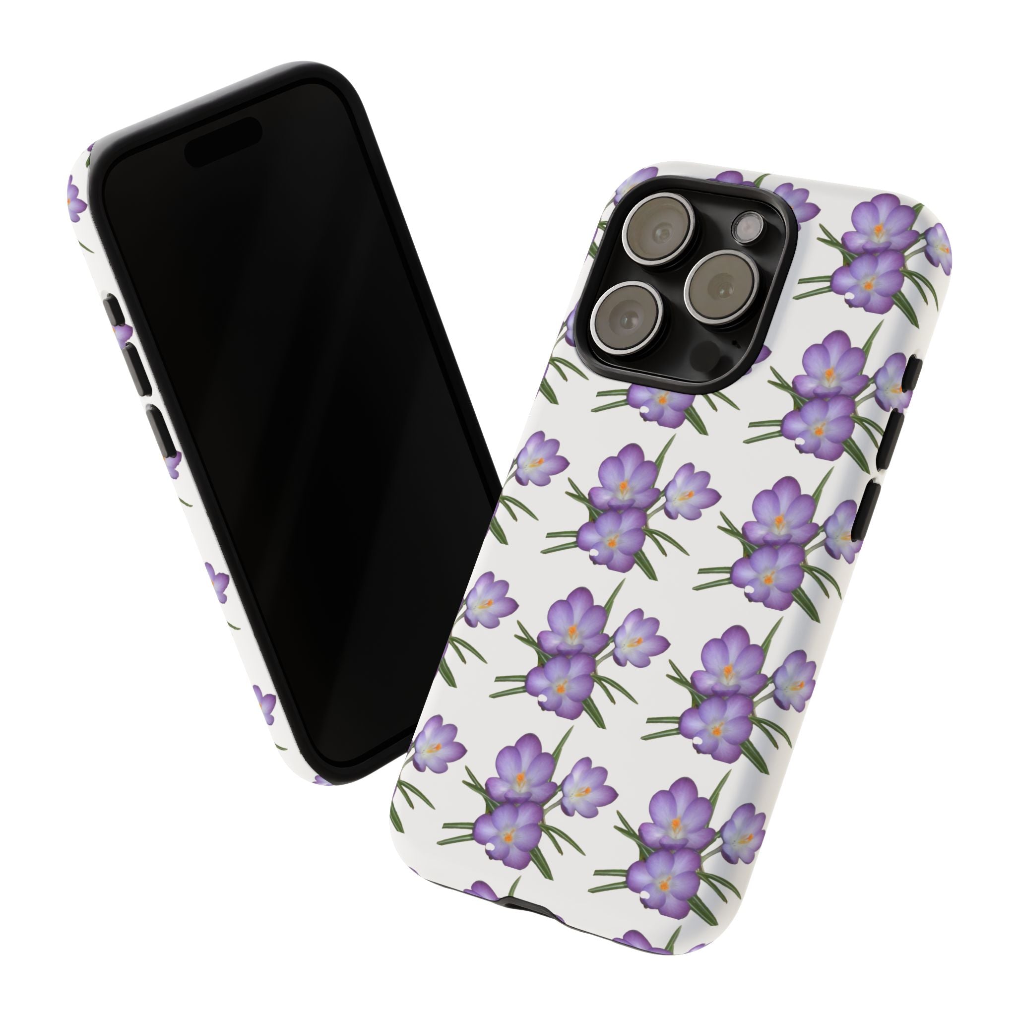 Tough Case — Purple Floral Phone Case