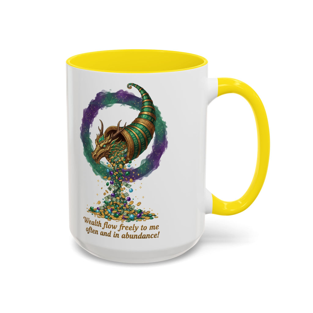 Cornucopia Wealth Coffee Mug — "Wealth flow freely to me often and in abundance!"