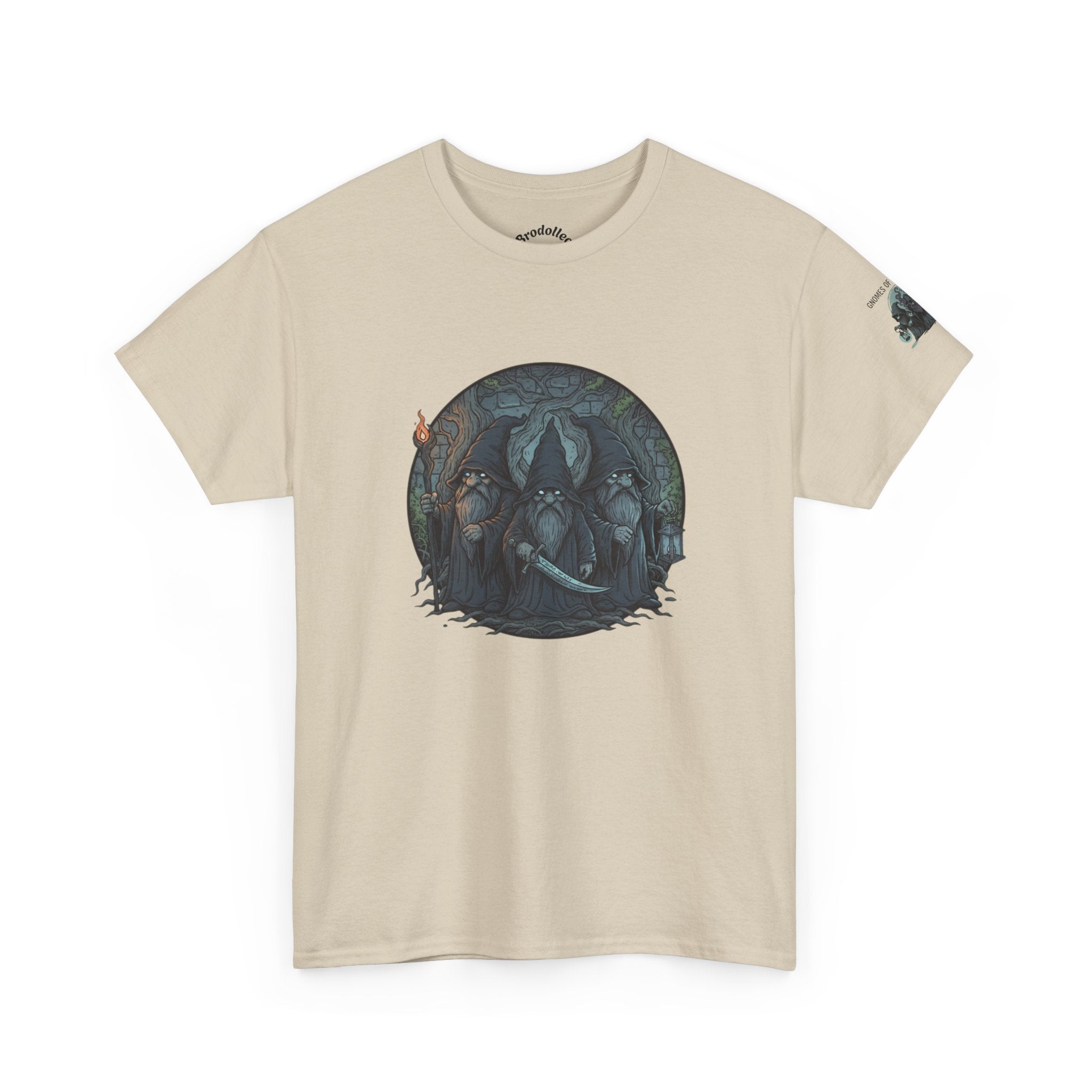 Mystic Forest Wolves T-Shirt — Moonlit Wolf Circle Graphic Tee