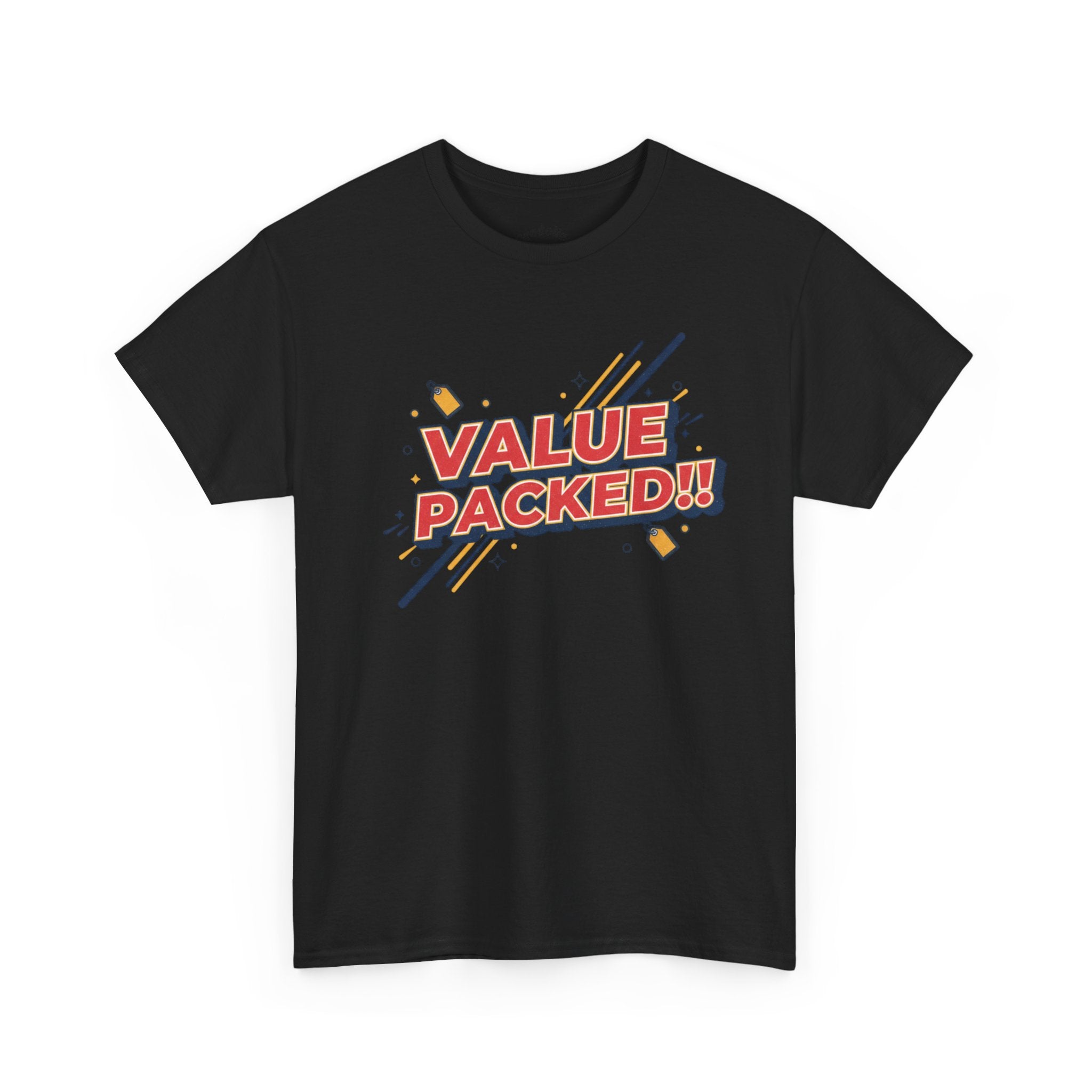 Value Packed! Graphic Tee — Retro Comic Style Casual T‑Shirt
