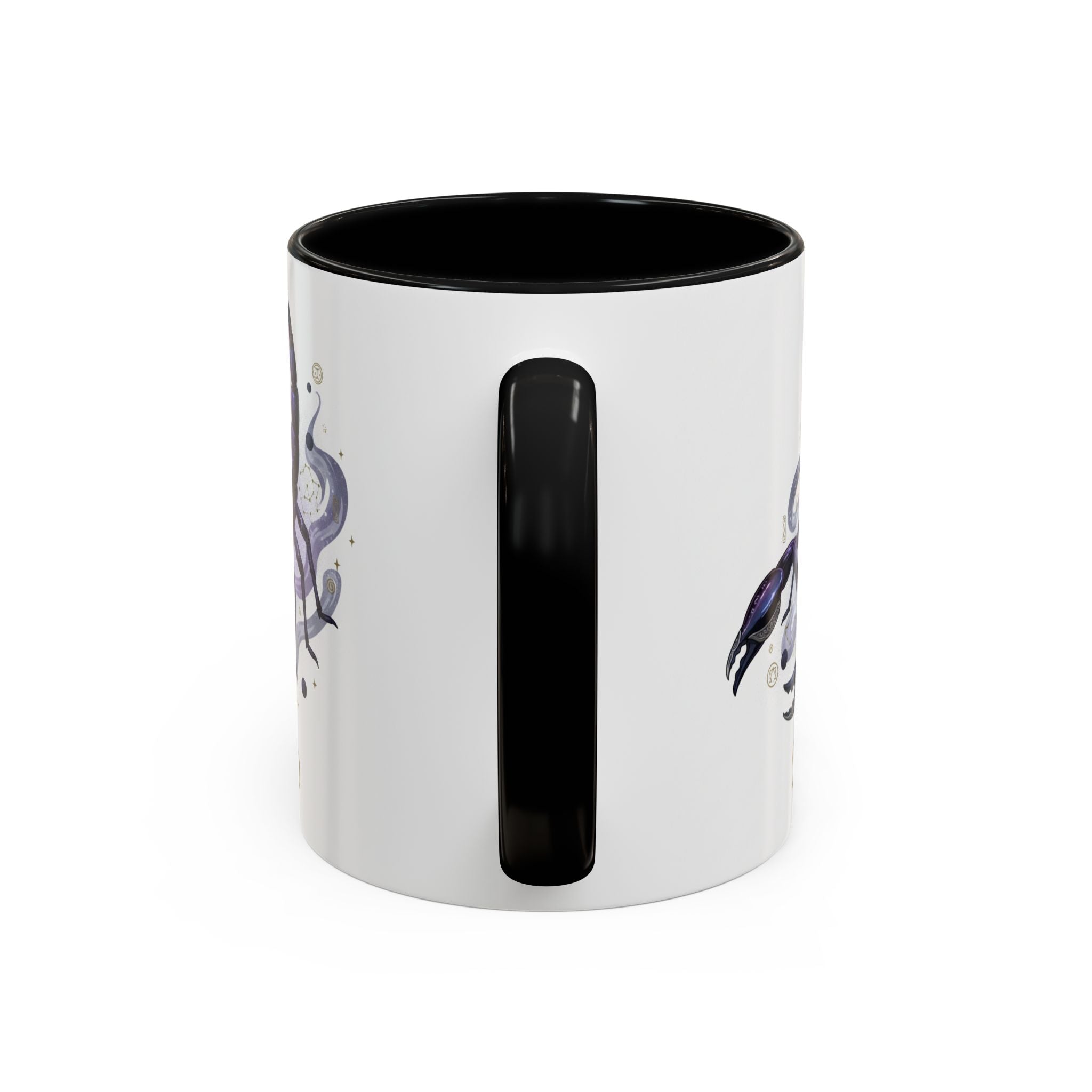 Scorpio Zodiac Coffee Mug — Purple Scorpion Accent Mug (11/15oz)