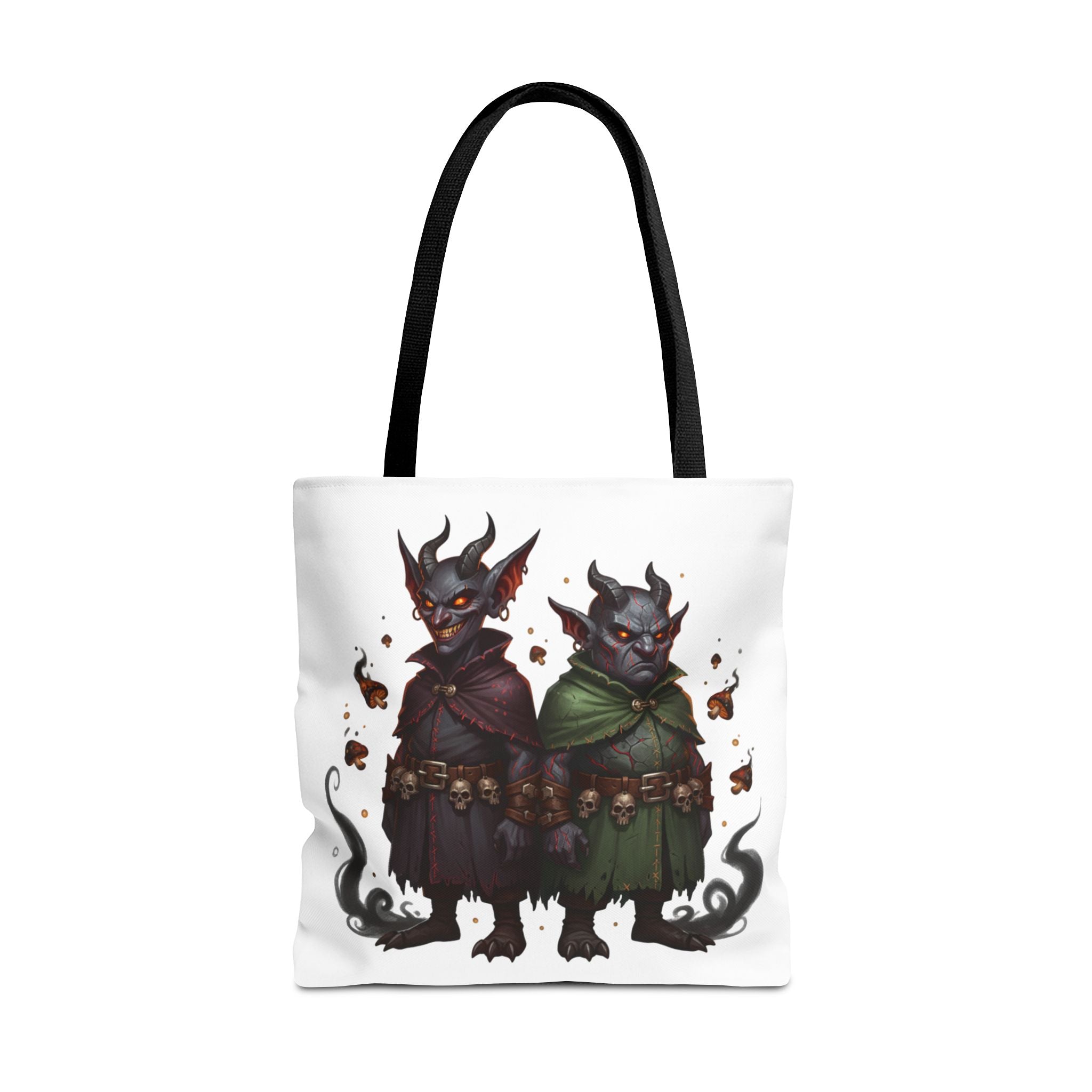 Tote Bag — Cute Dark Demon Duo Illustration Tote