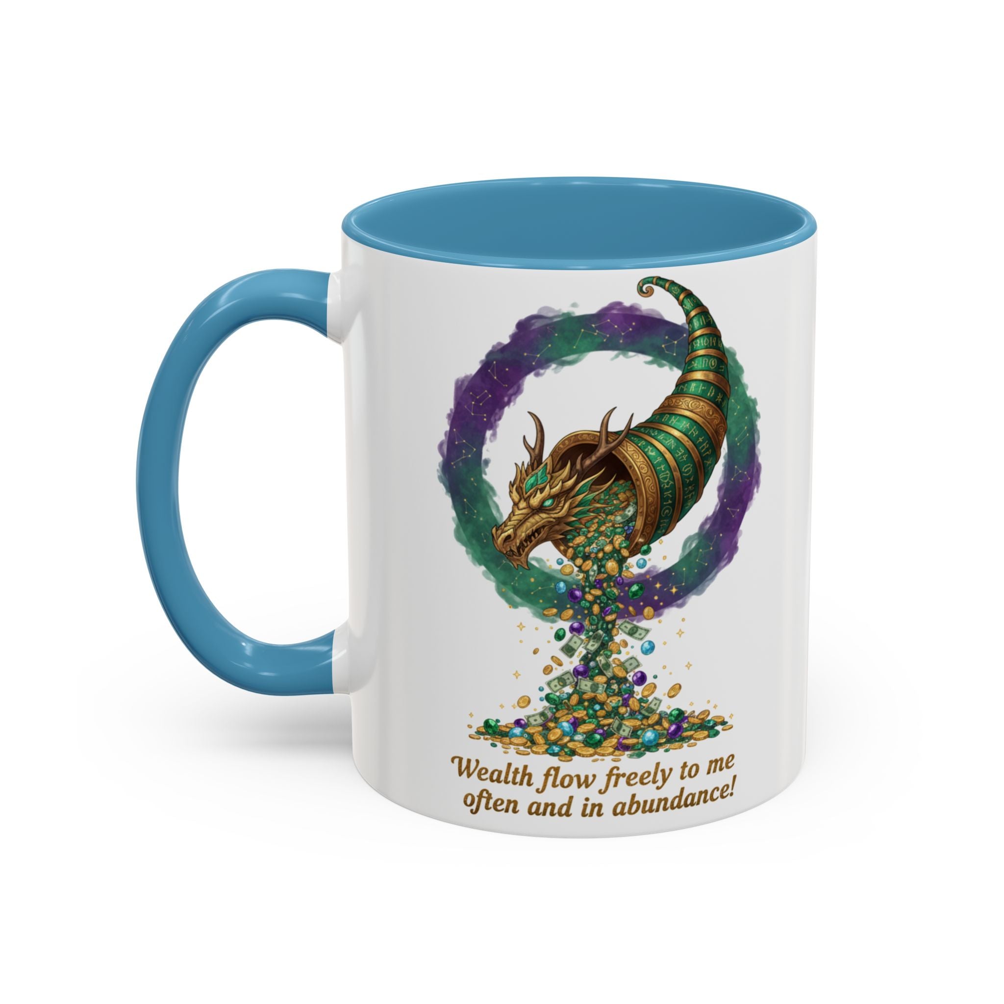 Cornucopia Wealth Coffee Mug — "Wealth flow freely to me often and in abundance!"