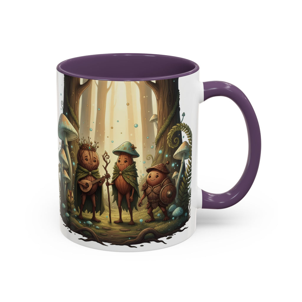 Whimsical Forest Mushroom Mug — Cute Woodland Gnome Coffee Cup
