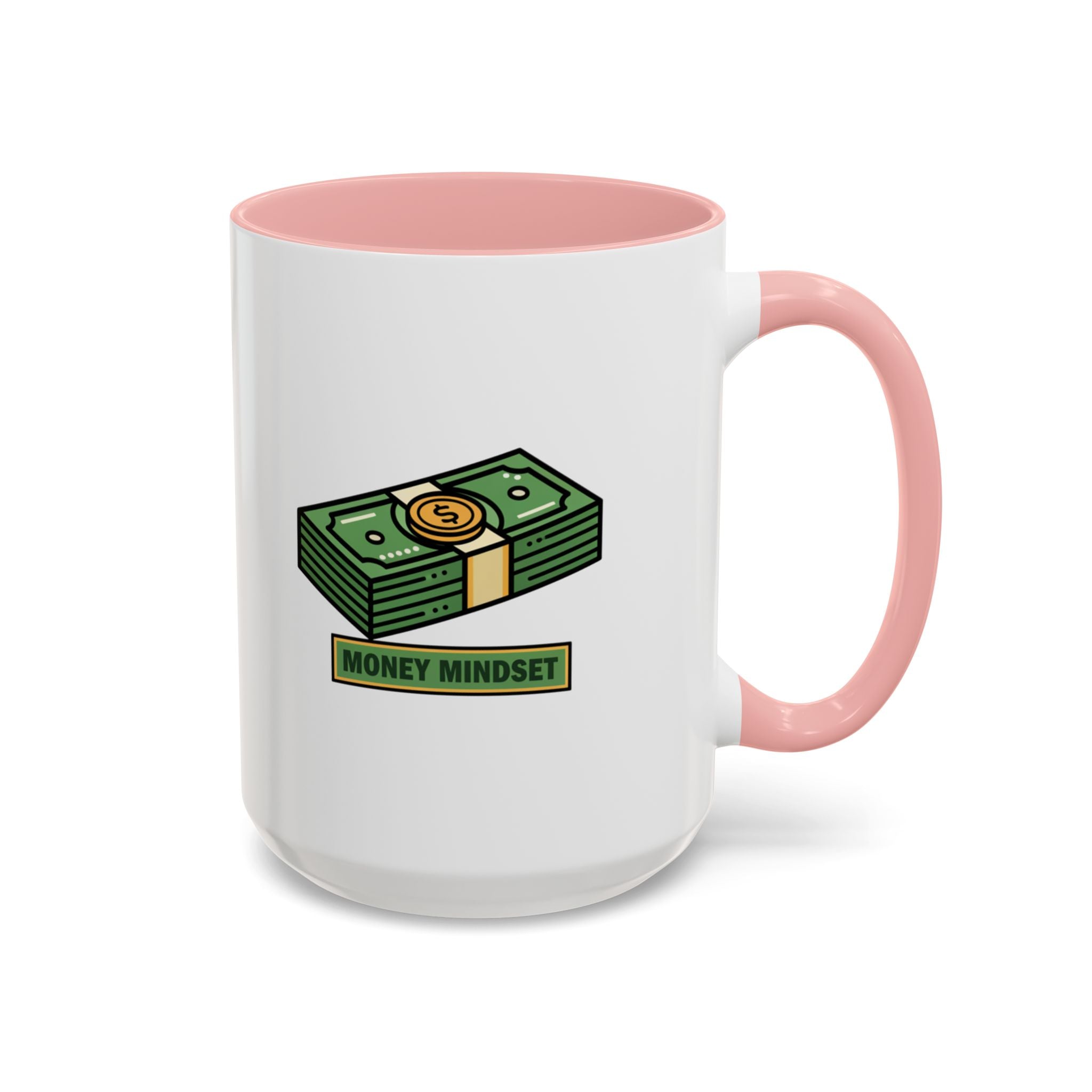Money Mindset Coffee Mug — Stack of Cash Accent Mug (11/15oz)