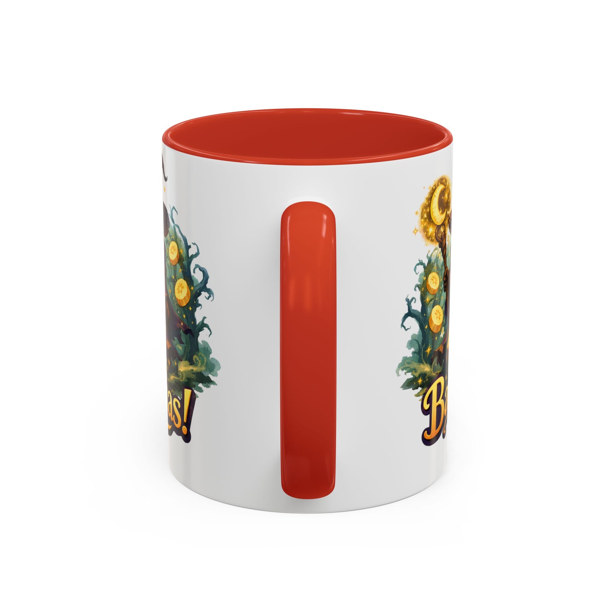 Going Bananas! Witch Banana Accent Coffee Mug — Fun Halloween Coffee Cup (11/15oz)