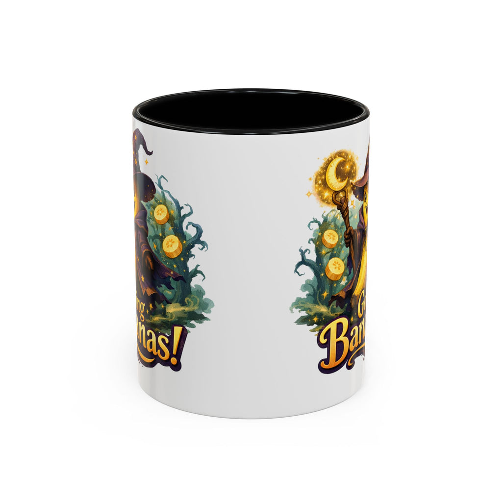 Going Bananas! Witch Banana Accent Coffee Mug — Fun Halloween Coffee Cup (11/15oz)