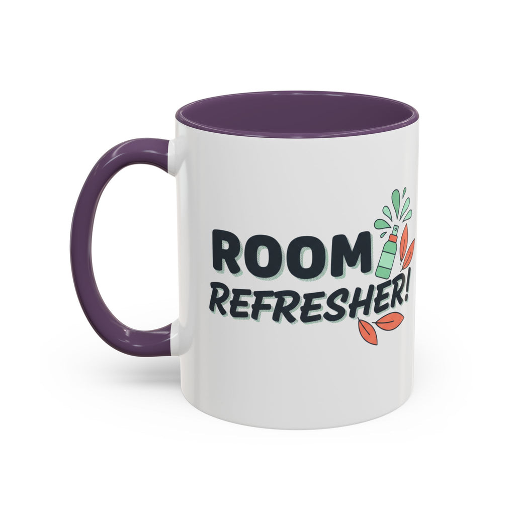 Room Refresher Coffee Mug — Funny Scented Spray Graphic Accent Mug