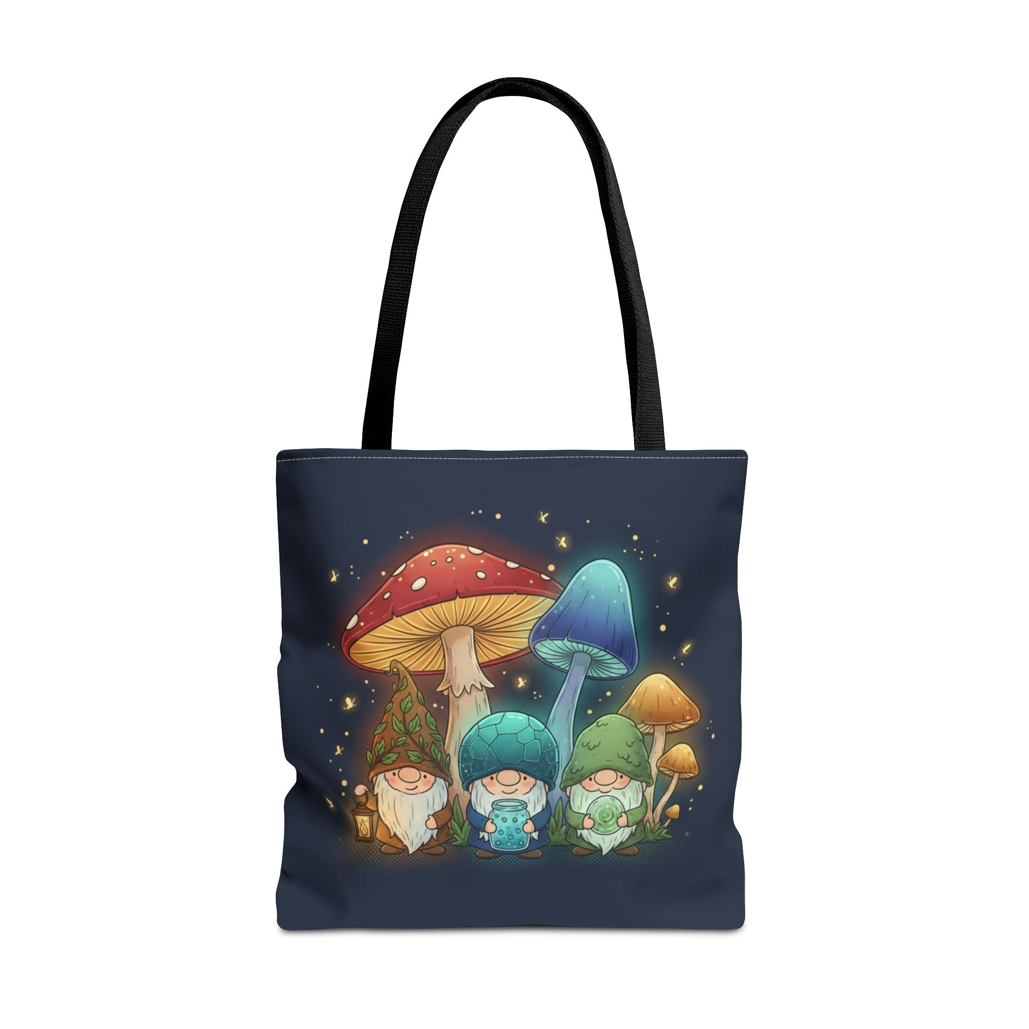 Mushroom Gnome Tote Bag — Whimsical Forest Fairycore AOP Tote