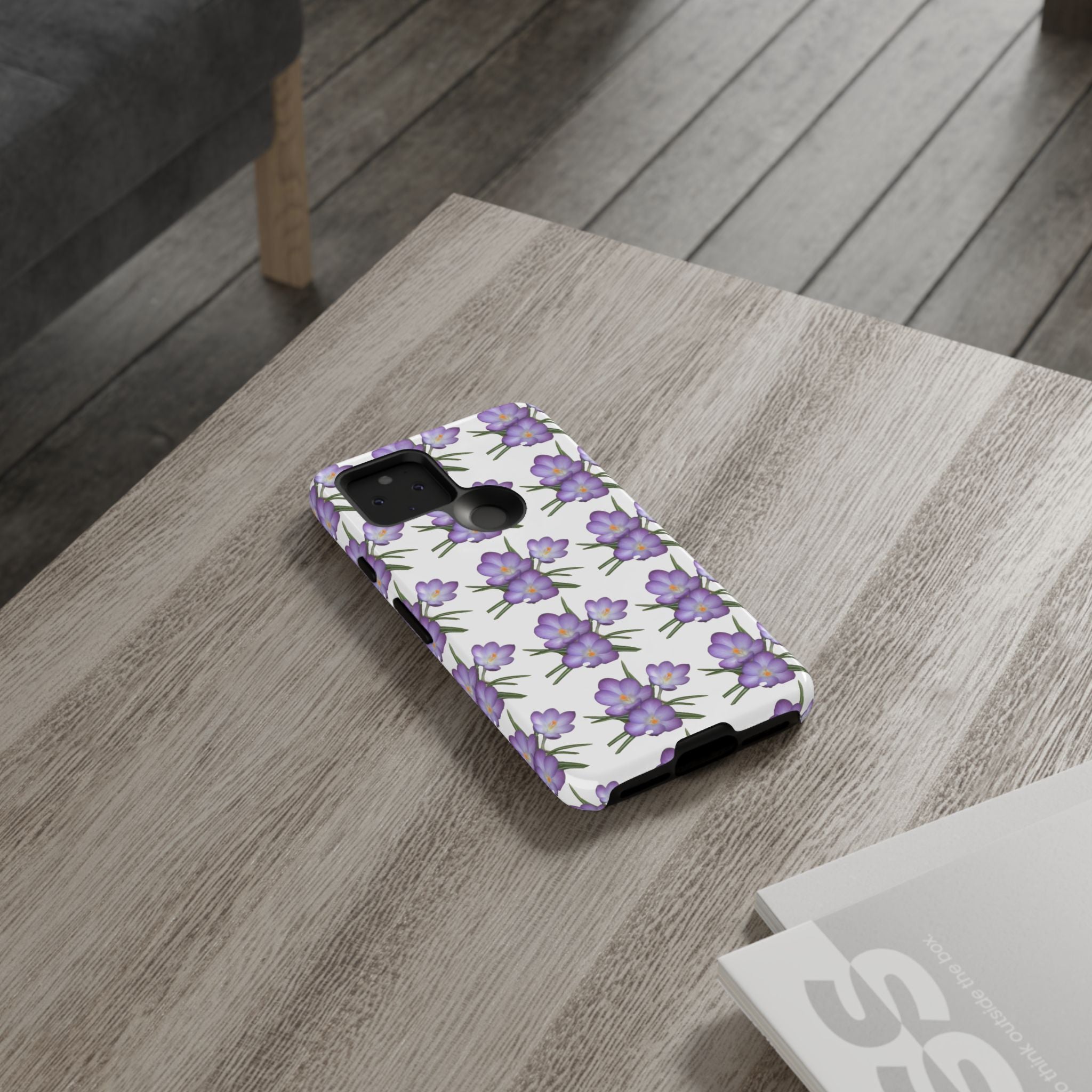 Tough Case — Purple Floral Phone Case