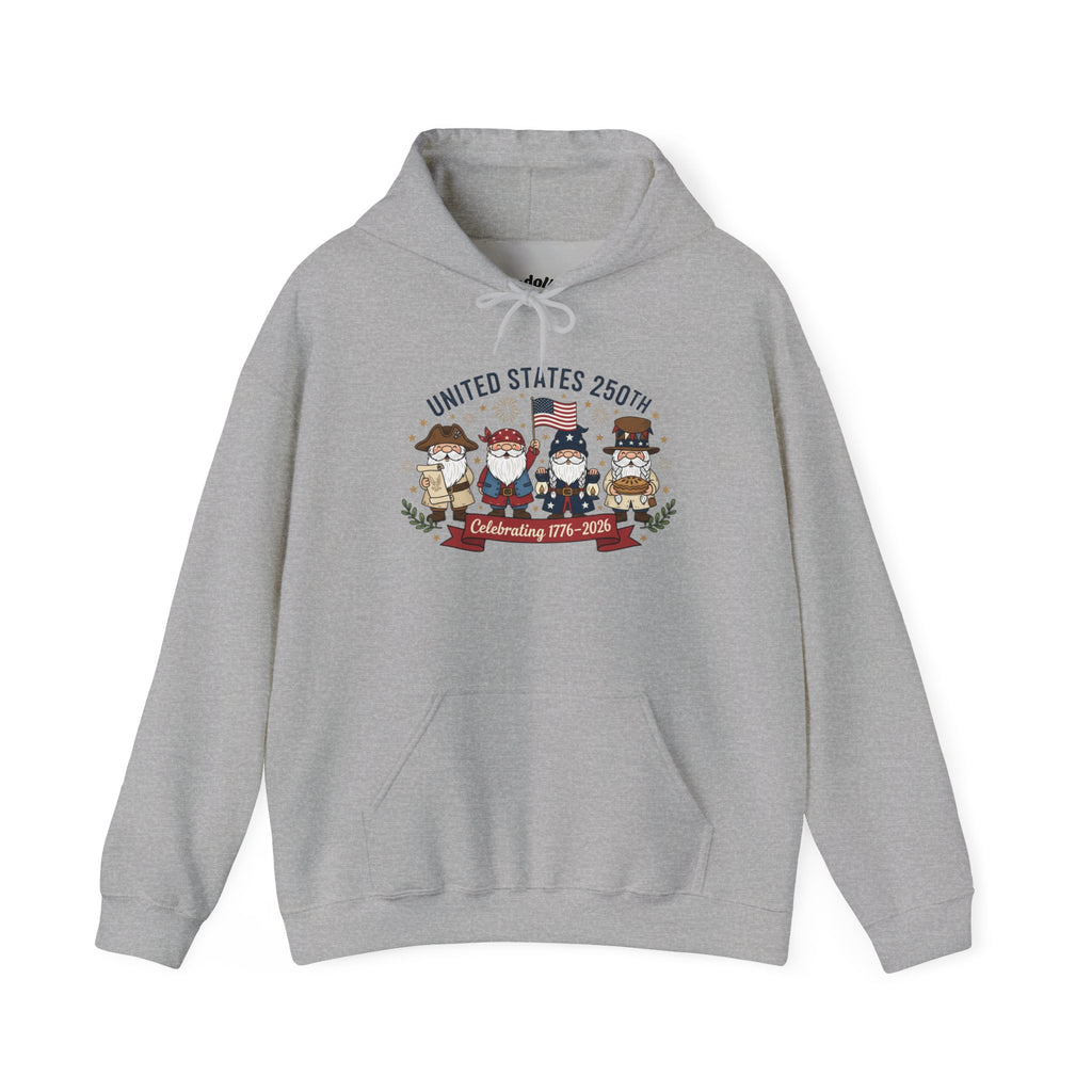 Hoodie — "United States 250th" Colonial Characters Anniversary Pullover