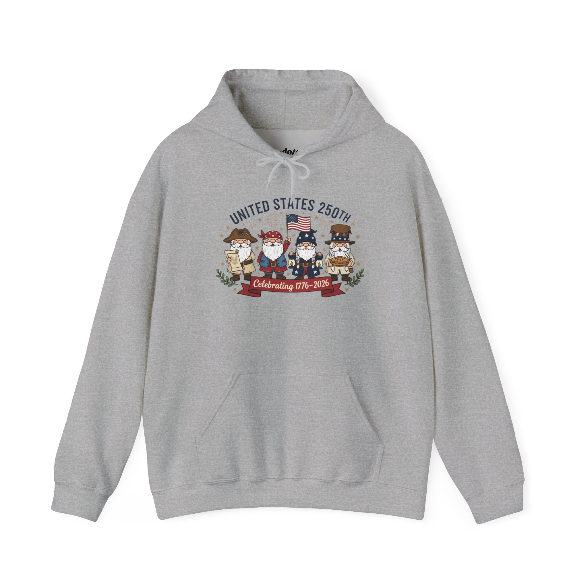 Hoodie — "United States 250th" Colonial Characters Anniversary Pullover