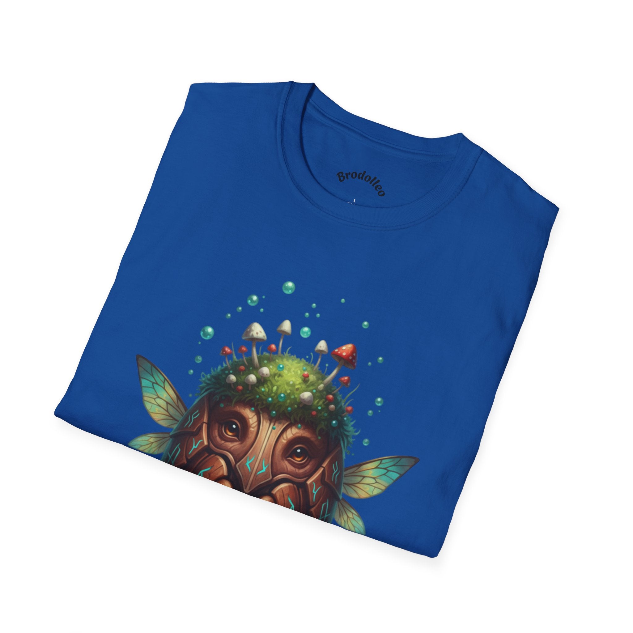 Fantasy Forest Mask T-Shirt — Woodland Creature Tee with Mushroom Crown