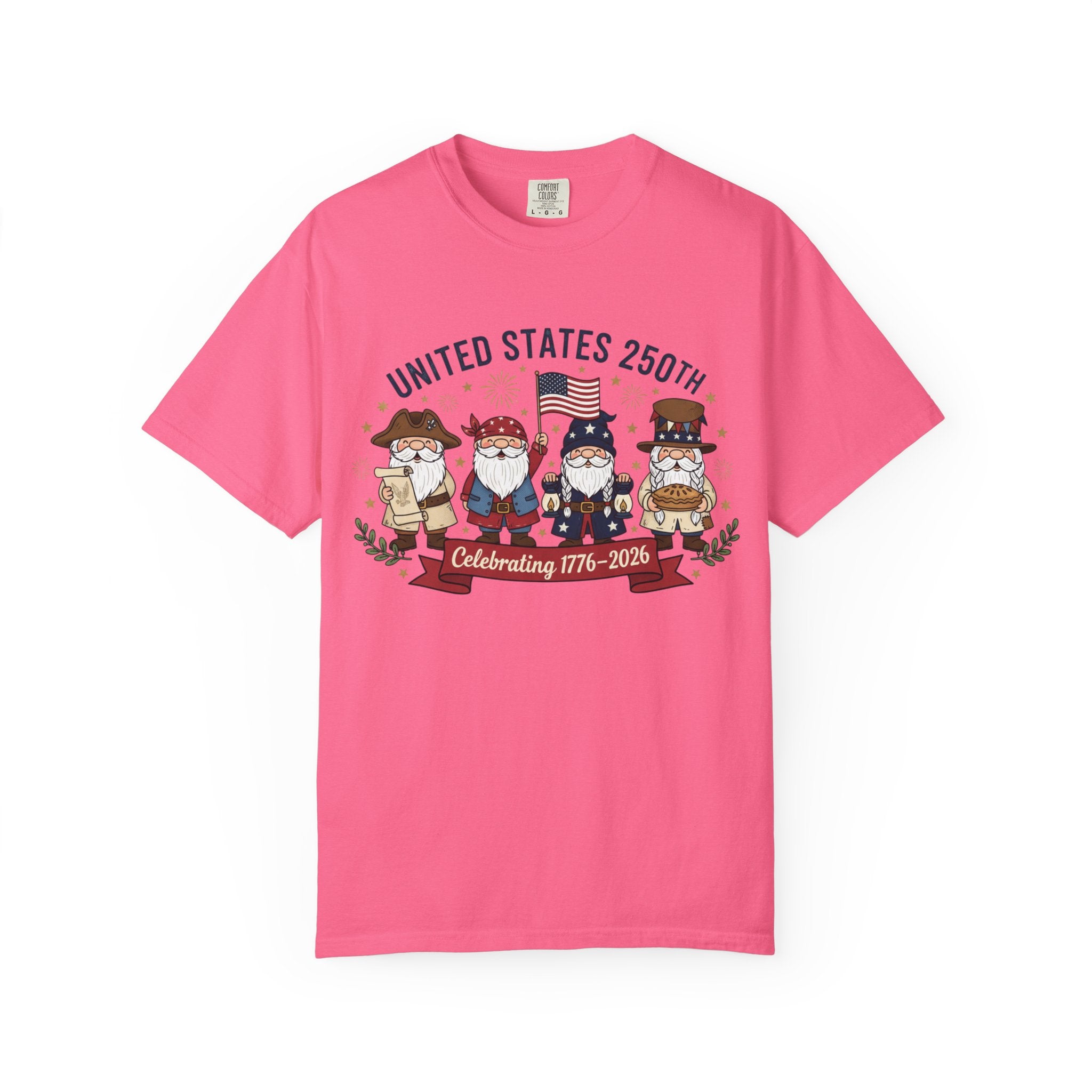 United States 250th Celebration T-shirt | Colonial Characters, 1776–2026